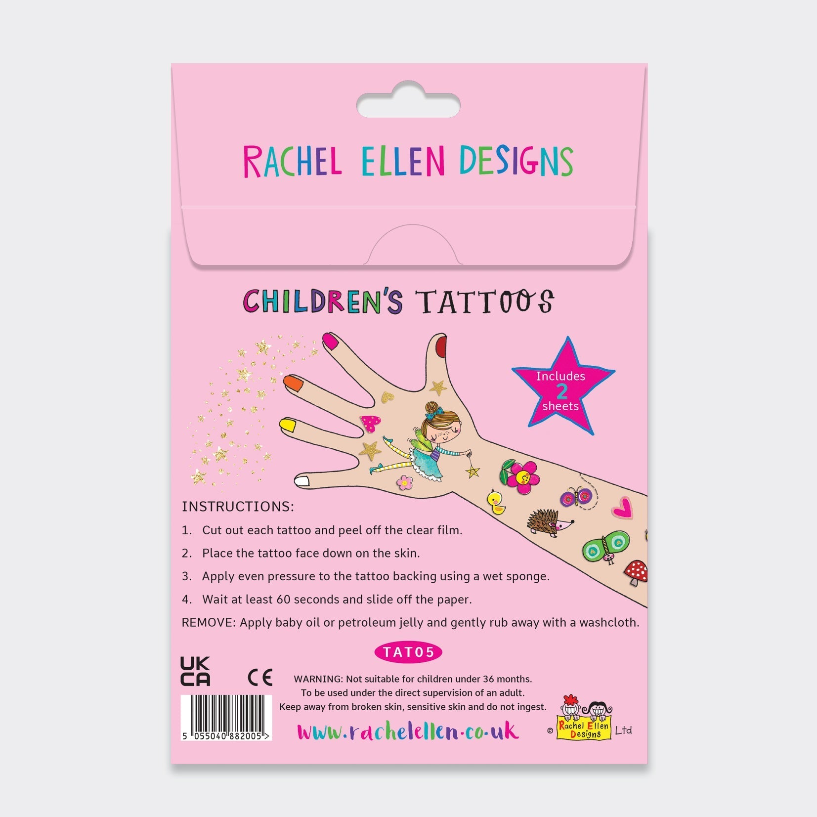 Rachel Ellen - Fairy Friends Children's Temporary Tattoos