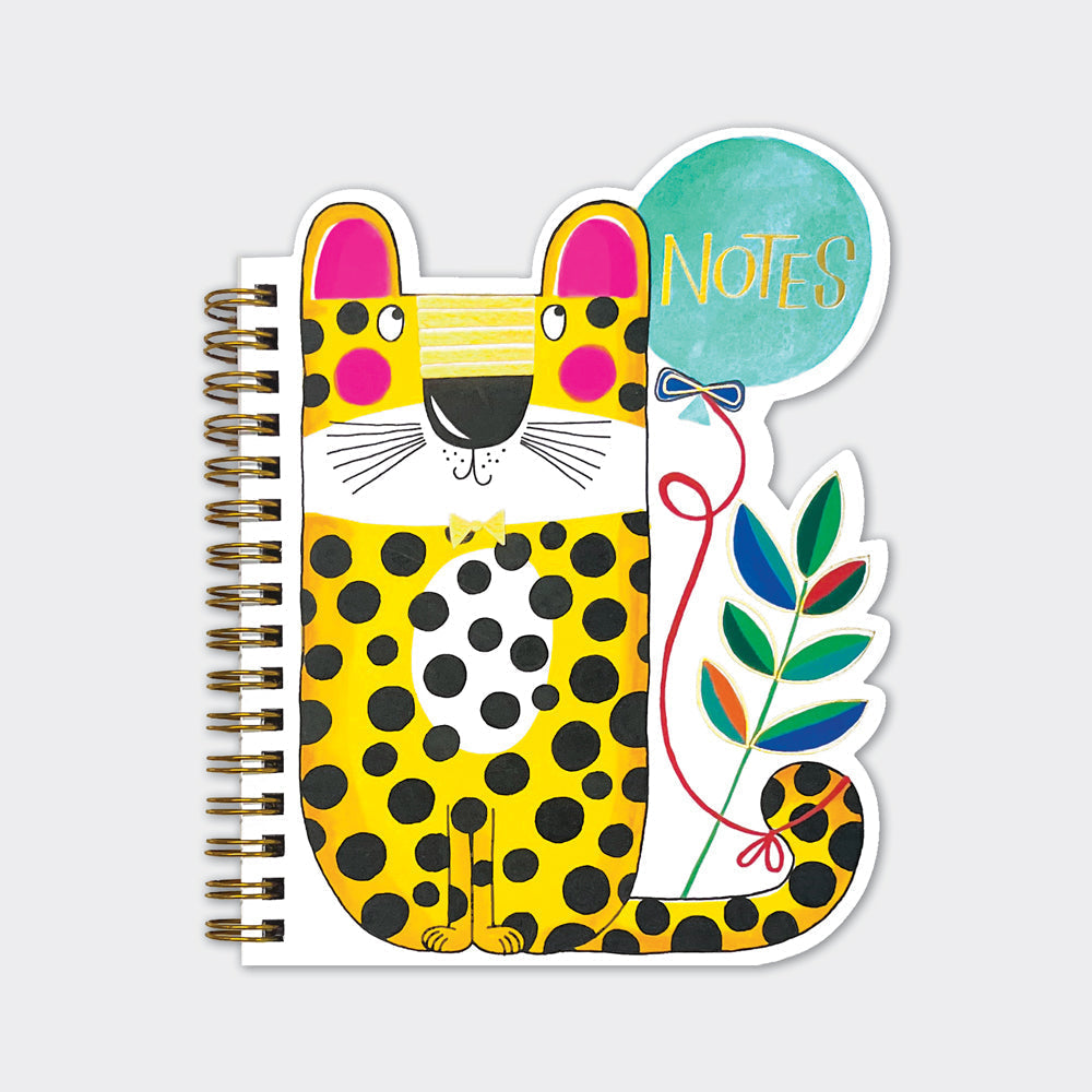 Rachel Ellen - Leopard Shaped Wire Bound Notebook
