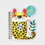 Rachel Ellen - Leopard Shaped Wire Bound Notebook
