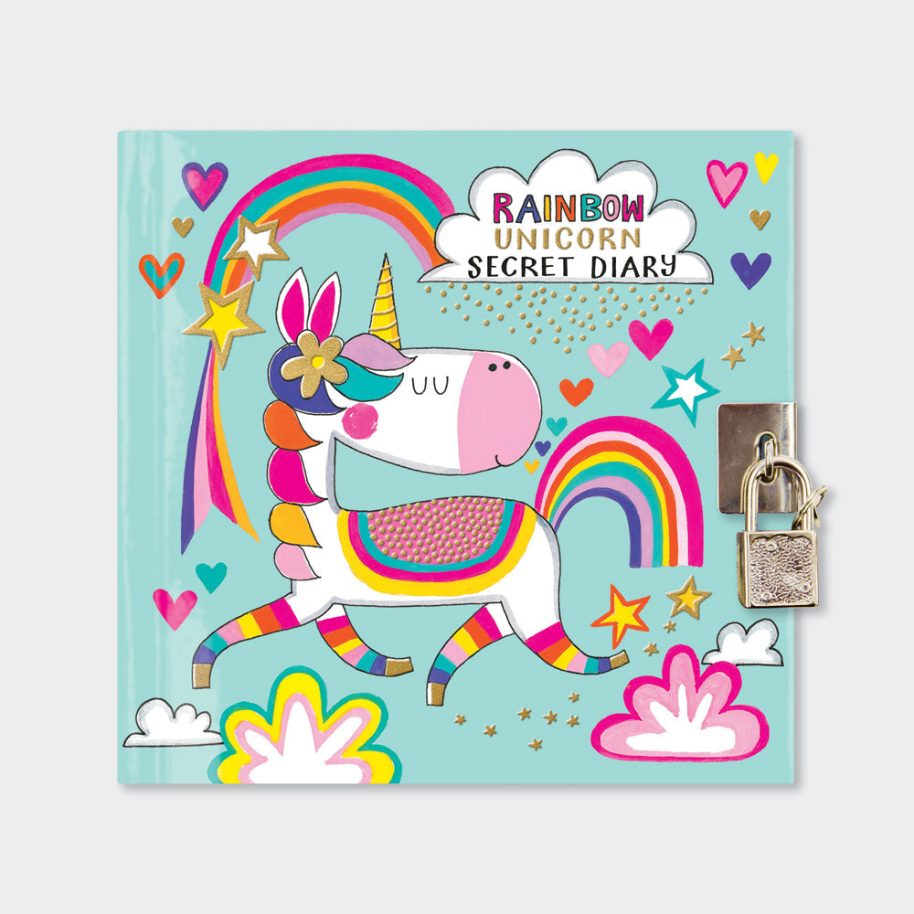 Rachel Ellen - Rainbow Unicorn Lockable Secret Diary