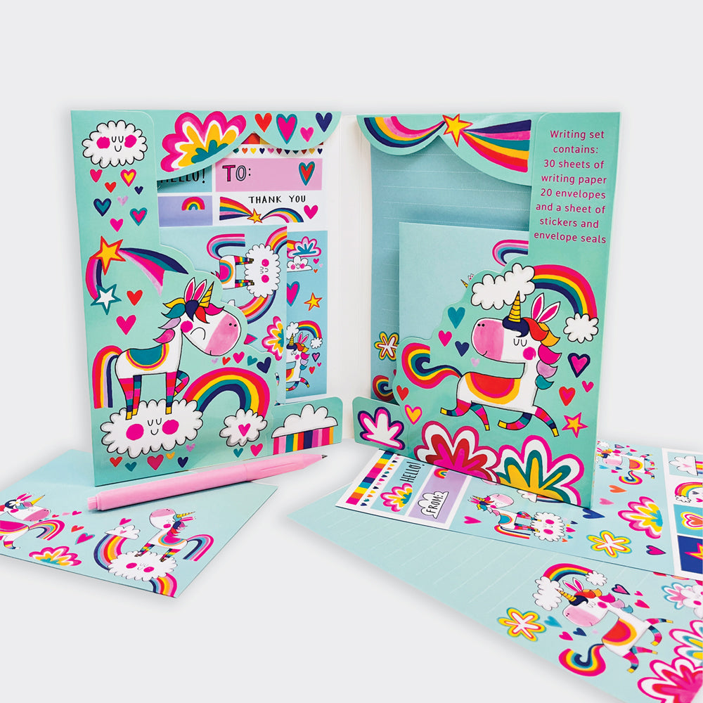 Rachel Ellen - Rainbow Unicorn Letter Writing Set