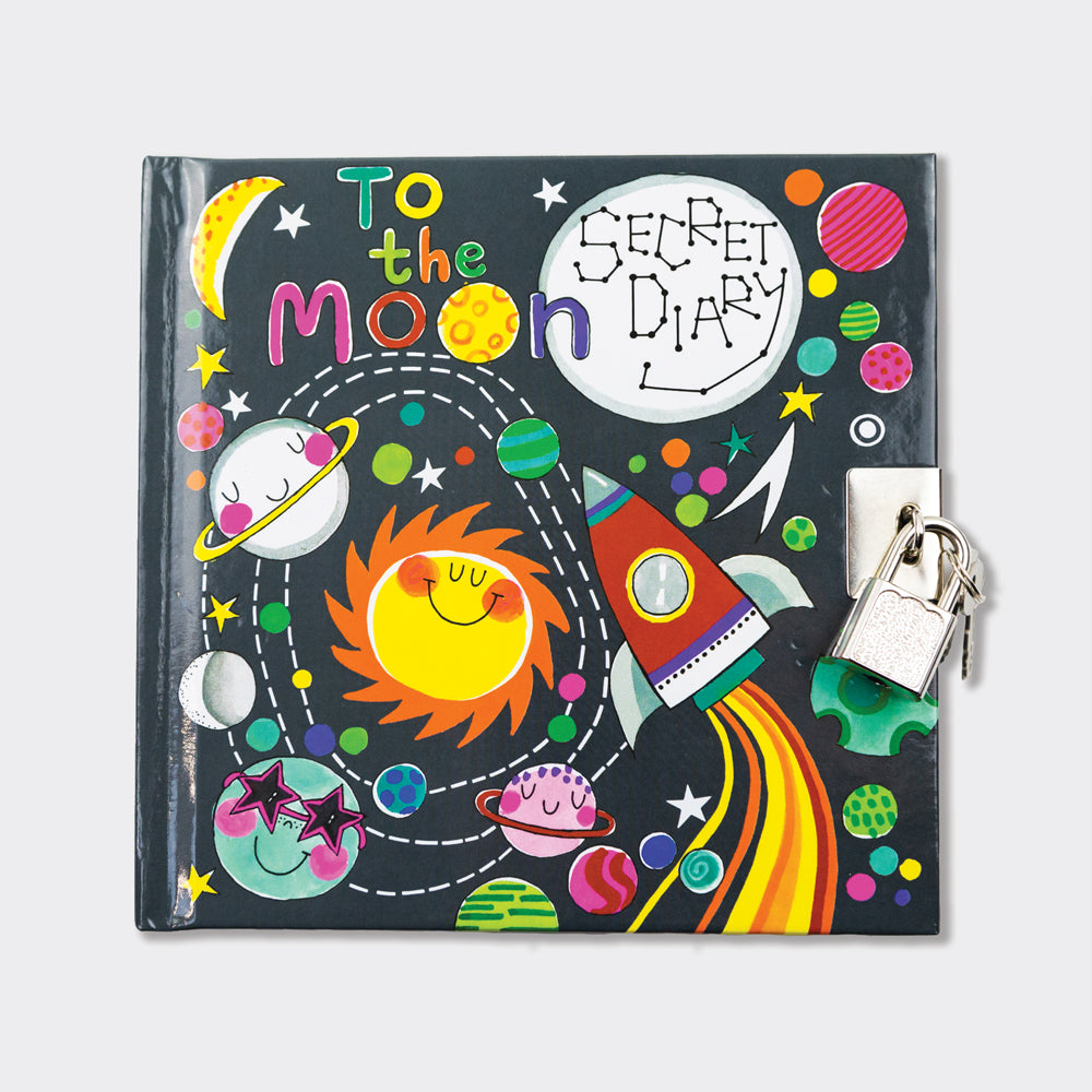 Rachel Ellen - To The Moon Space Lockable Secret Diary