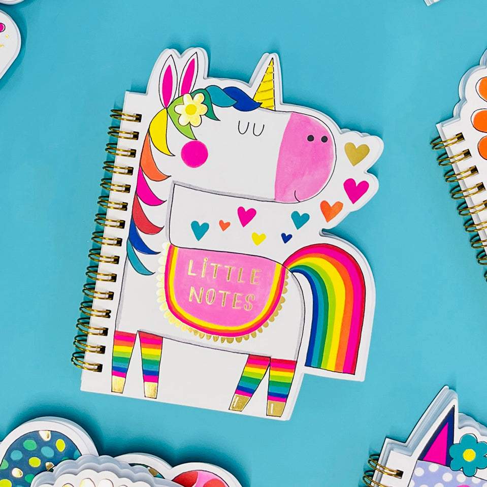 Rachel Ellen - Unicorn Shaped Wire Bound Notebook