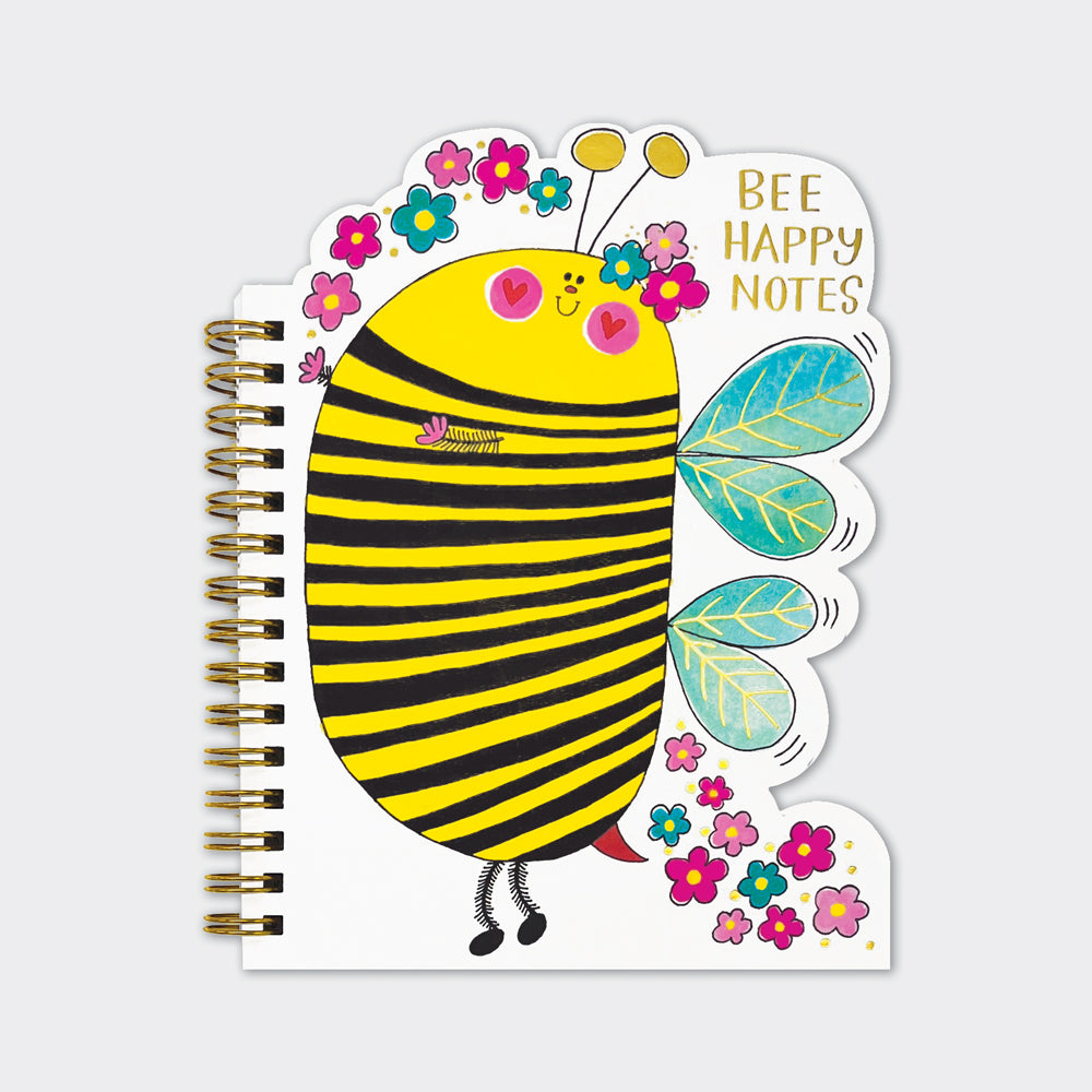 Rachel Ellen - Buzzing Bee Shaped Wire Bound Notebook