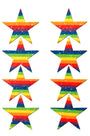 Mini Rainbow Glitter Star Body Nipple Pasties