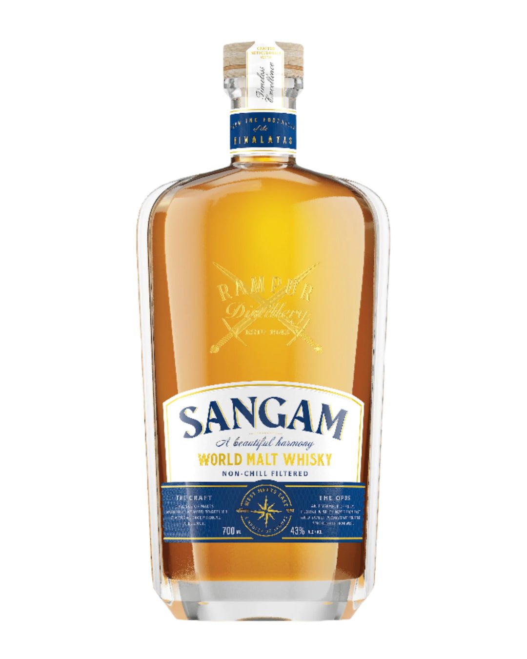 Rampur Sangam World Malt Whisky, 70 cl