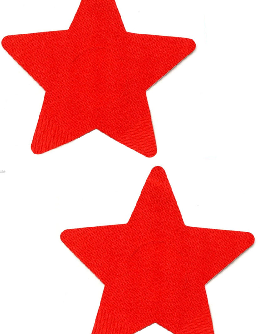 Red Satin Star Nipple Pasties