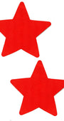 Red Satin Star Nipple Pasties