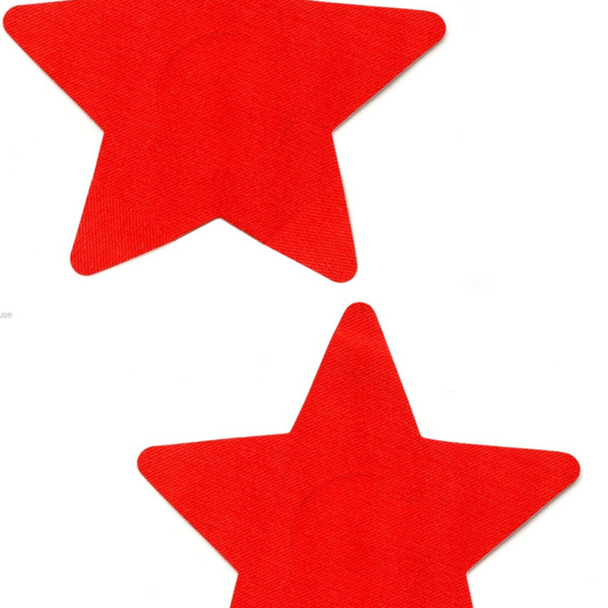 Red Satin Star Nipple Pasties