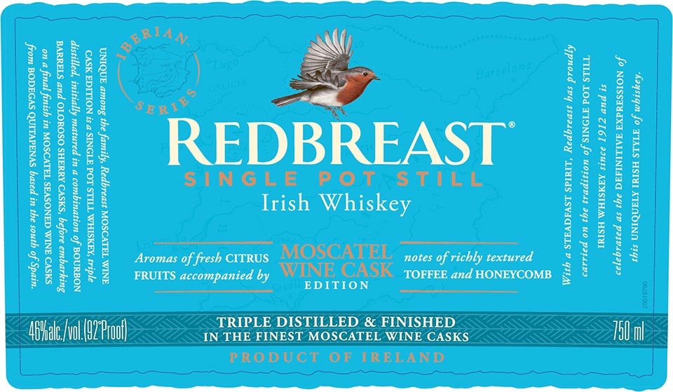 Redbreast Moscatel Wine Cask Limited Edition Irish Whiskey (750mL)