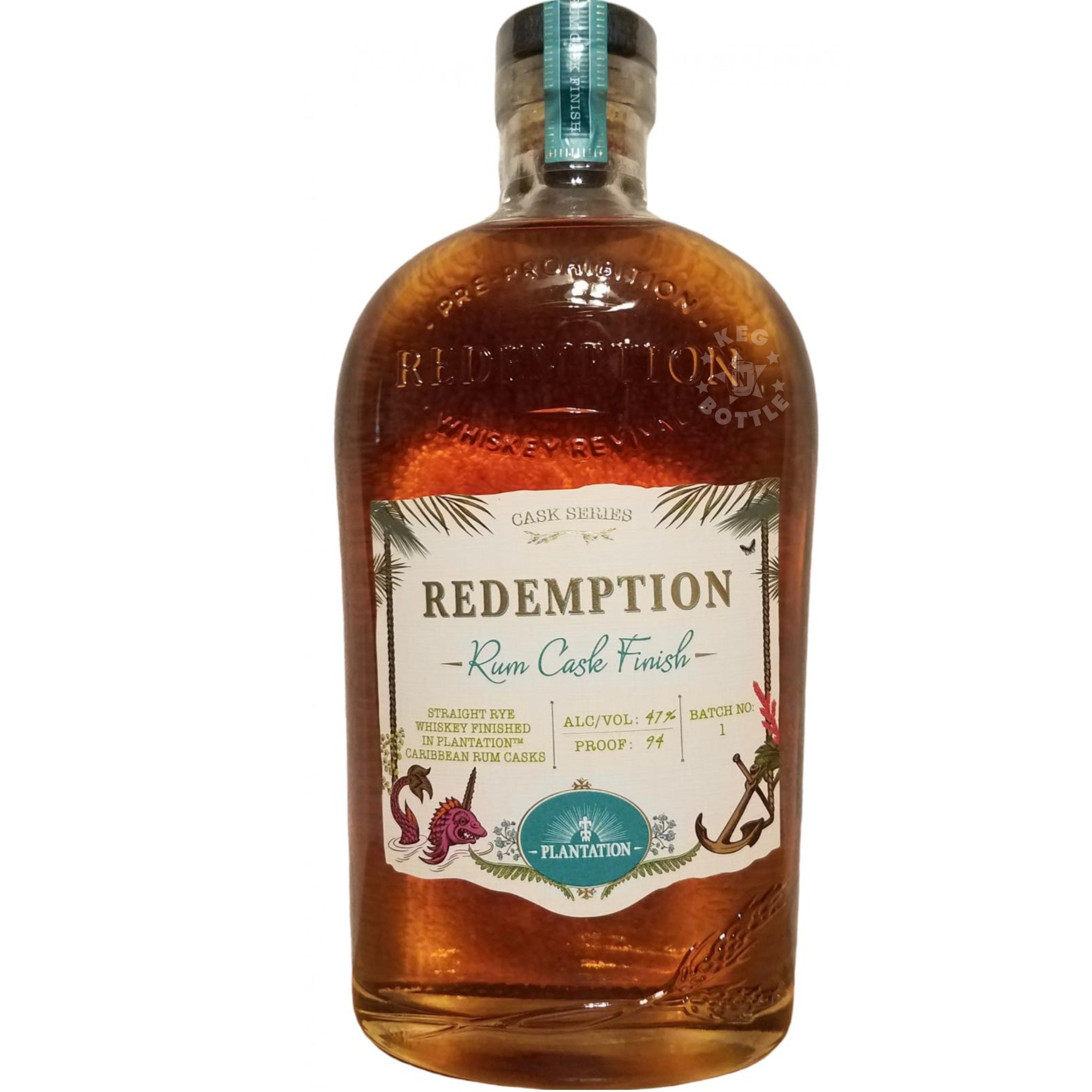 Redemption Rye Rum Whiskey - Plantation (750 ml)