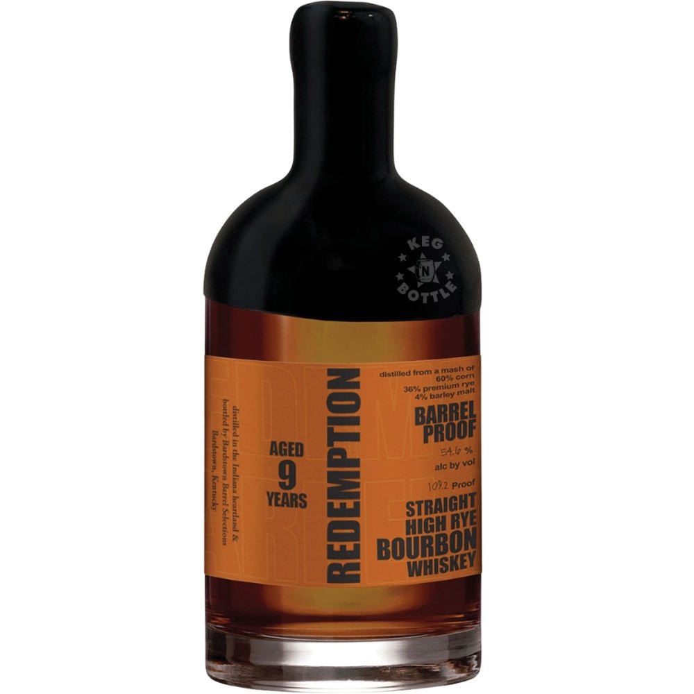 Redemption Straight High Rye Bourbon — Barrel Proof (750 ml)