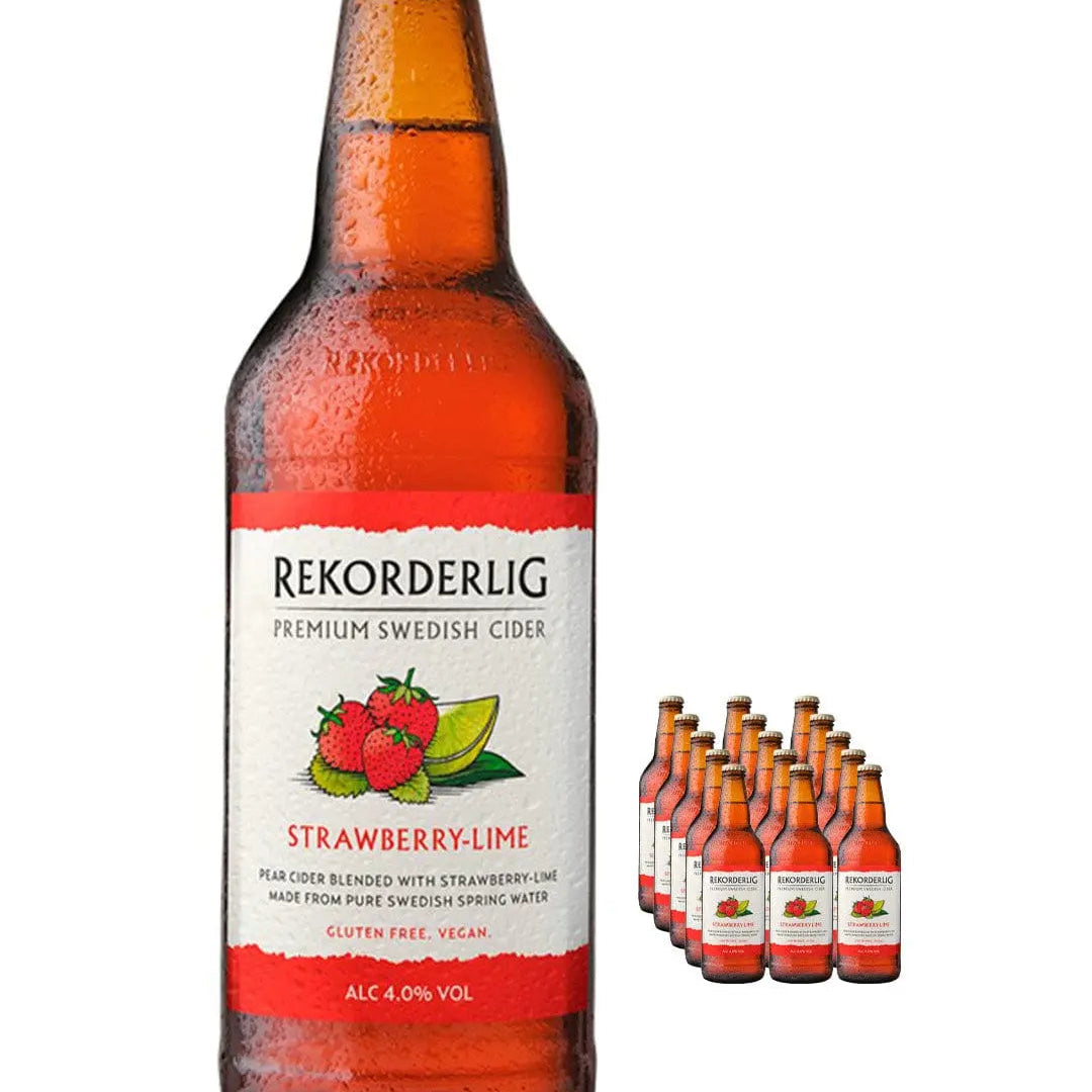 Rekorderlig Strawberry & Lime Cider Multipack, 15 x 500 ml