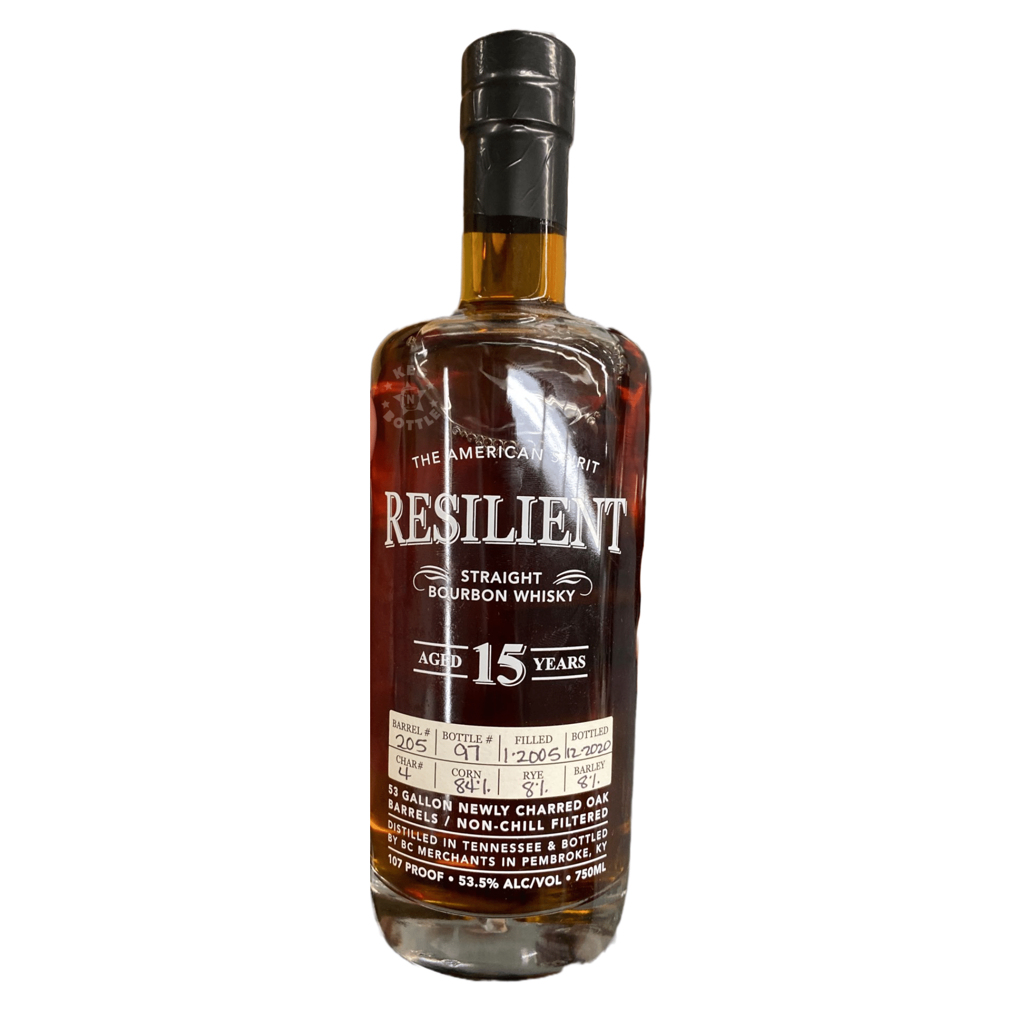 Resilient Barrel #205 15 Year Straight Bourbon Whiskey (750 ml)
