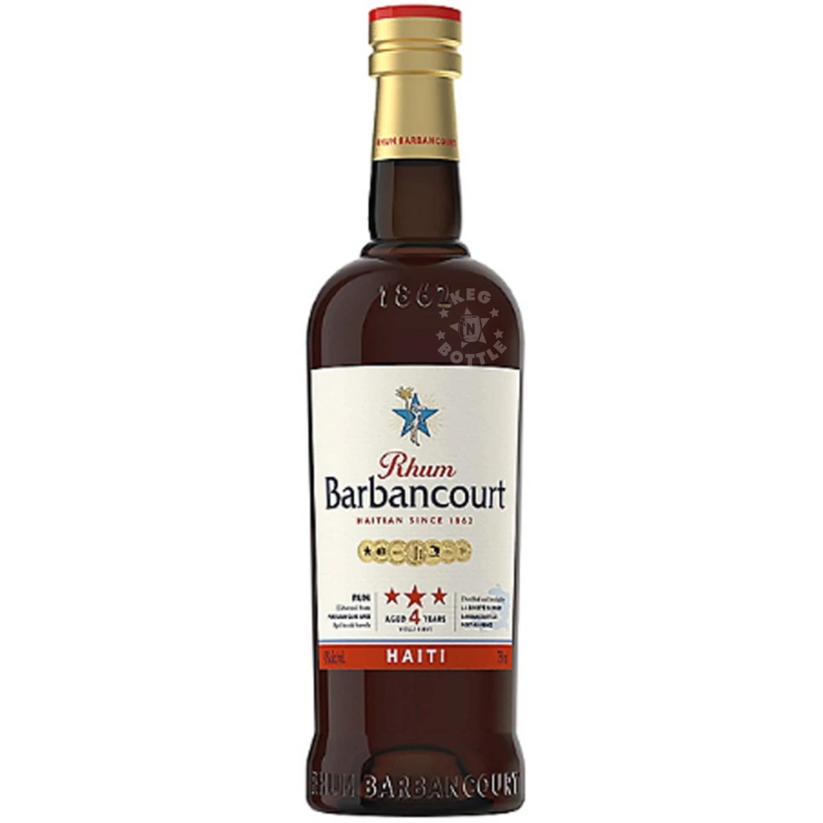 Rhum Barbancourt 3 Star 4 Year Haitian Rum (750 ml)