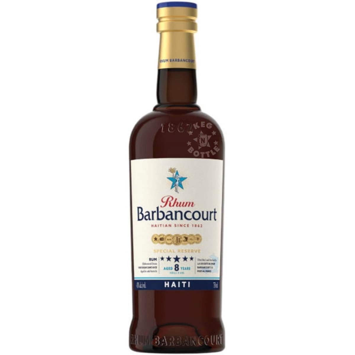 Rhum Barbancourt Estate Reserve 5 Star 8 Year Haitian Rum (750mL)