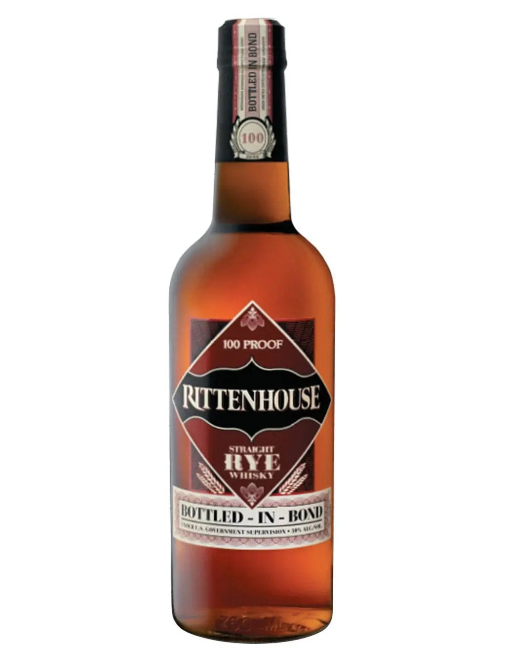 Rittenhouse Straight Rye 100 Proof Rye Whiskey, 70 cl