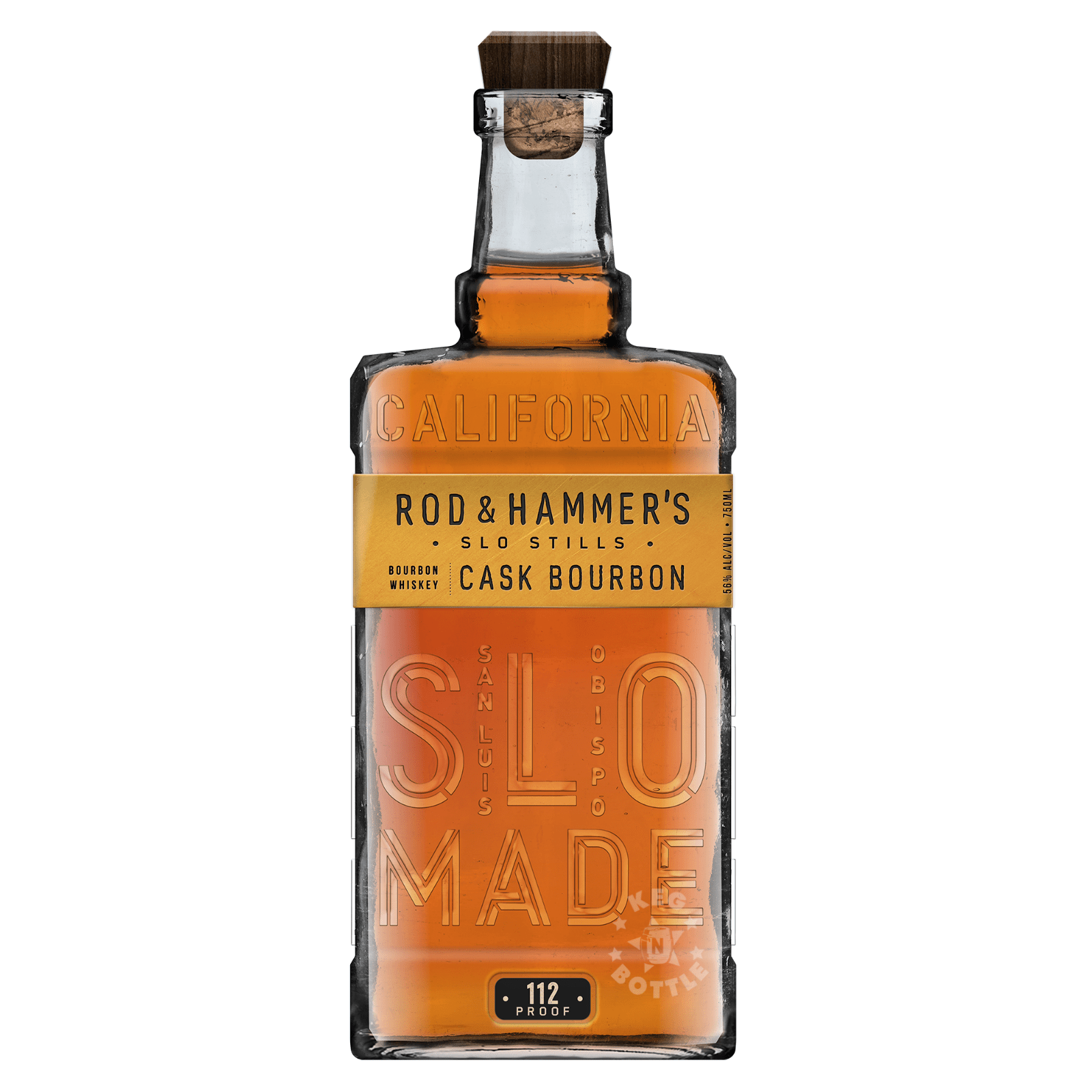Rod & Hammer's Slo Stills Cask Bourbon American Whiskey 112 Proof (750 ml)