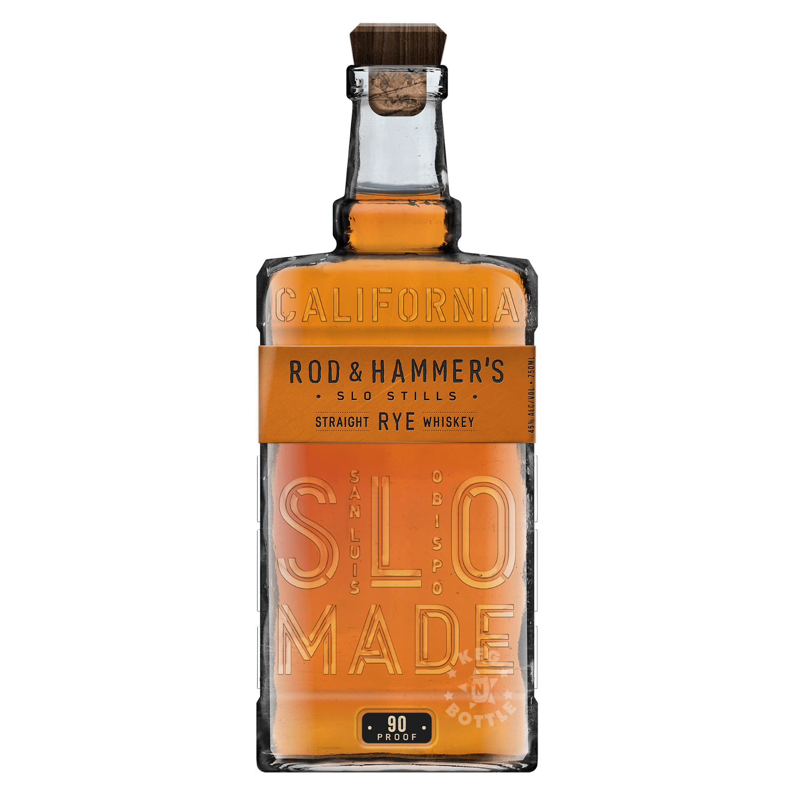 Rod & Hammer's Slo Stills Straight Rye American Whiskey 90 Proof (750 ml)