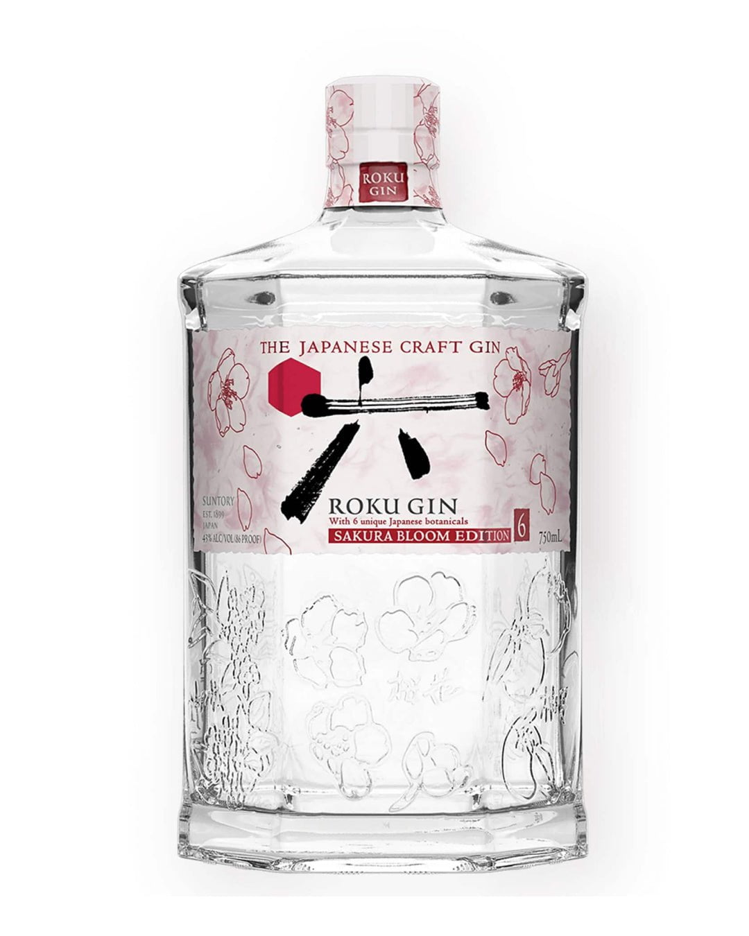Roku Sakura Bloom Limited Edition Japanese Craft Gin, 70 cl