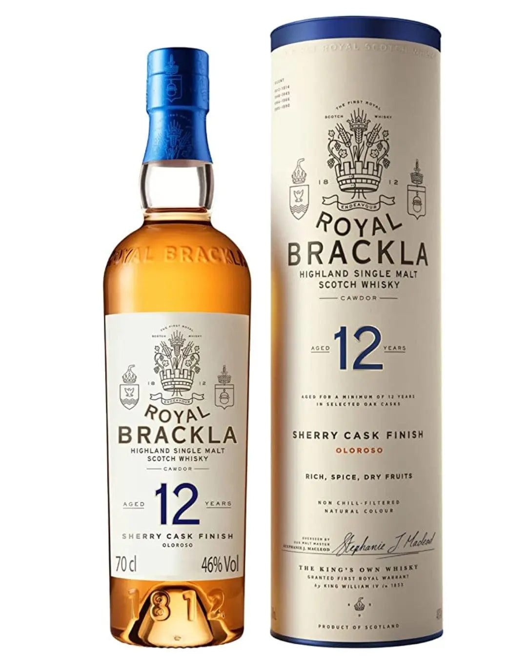Royal Brackla 12 Year Old Highland Single Malt Scotch Whisky, 70 cl