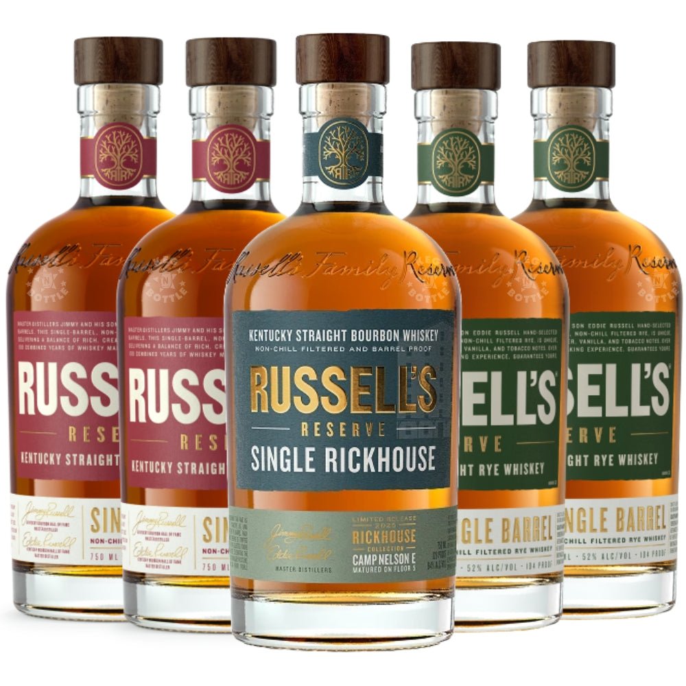 Russell’s Reserve Bourbon & Rye Combo Pack (5 × 750 ml)