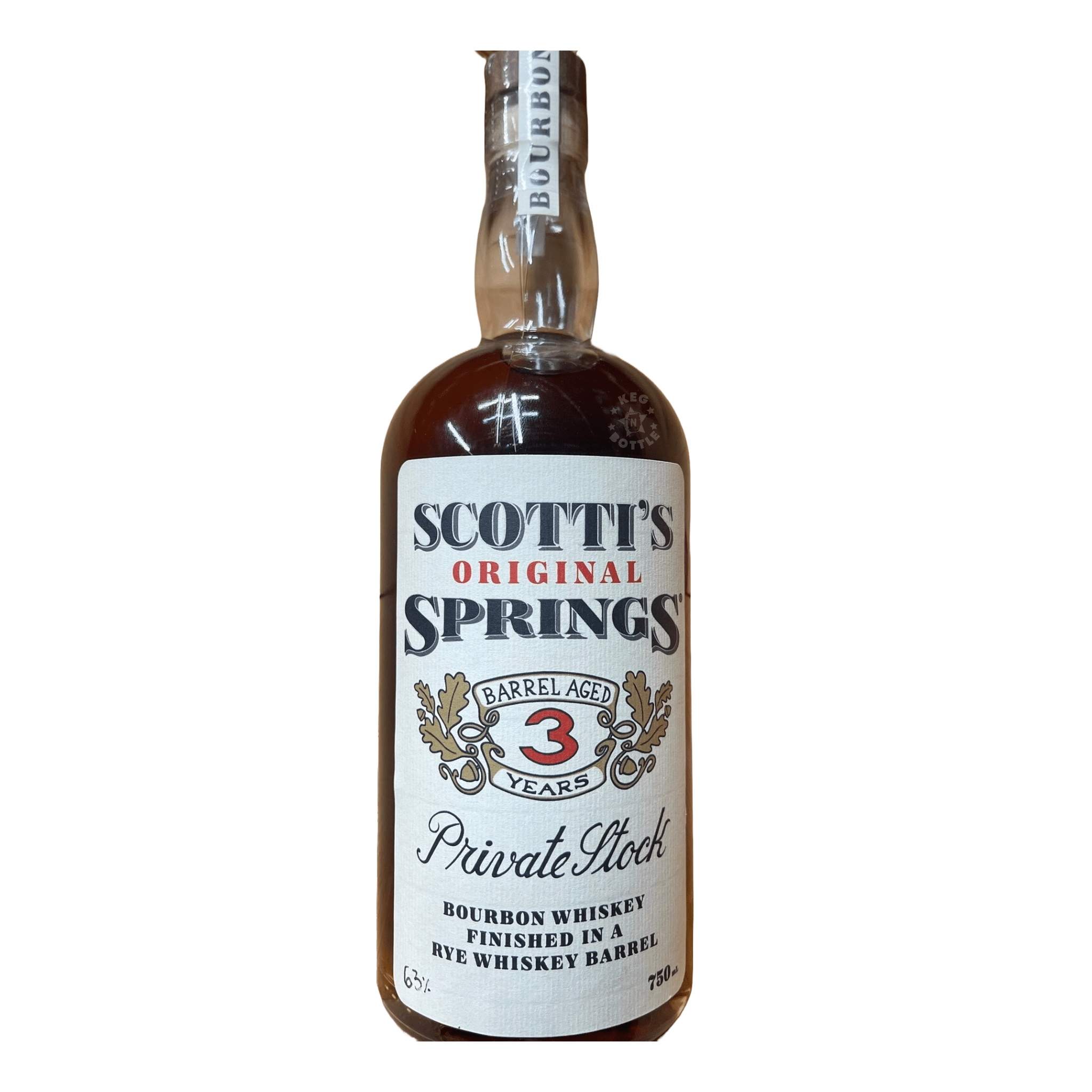 Scotti's Springs 3 Year Private Stock Bourbon Whiskey (750 ml)