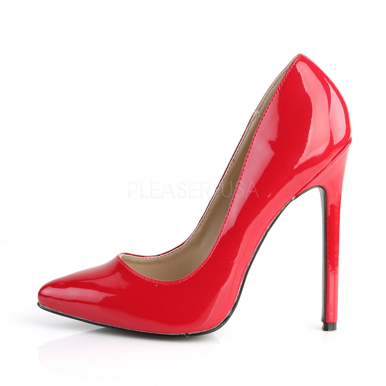 5" Red Pointed Toe Pump Shoes*