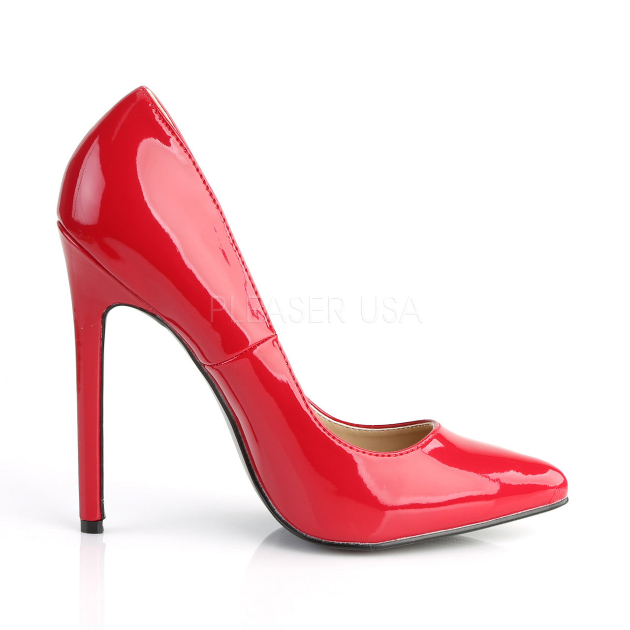 5" Red Pointed Toe Pump Shoes*