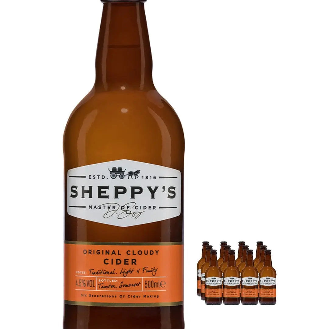 Sheppy's Original Cloudy Cider Multipack, 12 x 500 ml