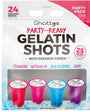 Shottys Party-Ready Gelatin Shots with Premium Vodka (24 Pack)