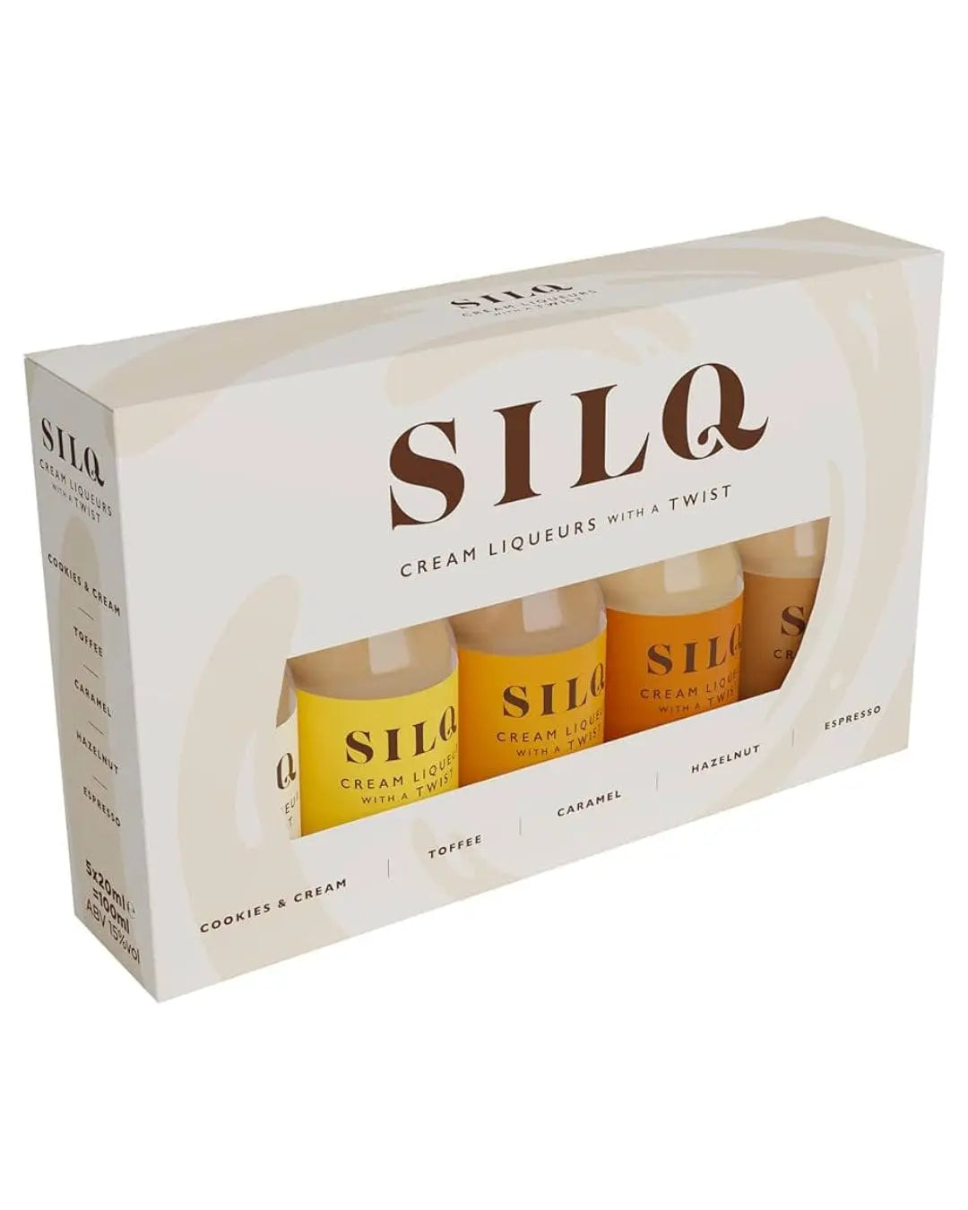 Silq Cream Liqueur with a Twist, 5 x 2 cl