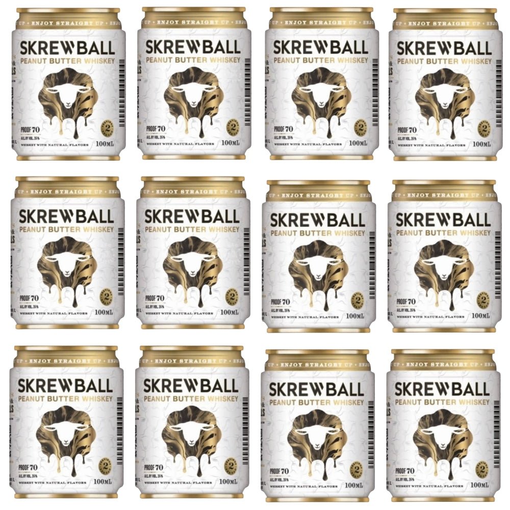 Skrewball Peanut Butter Whiskey - 12 Pack Cans (12 x 100 ml)