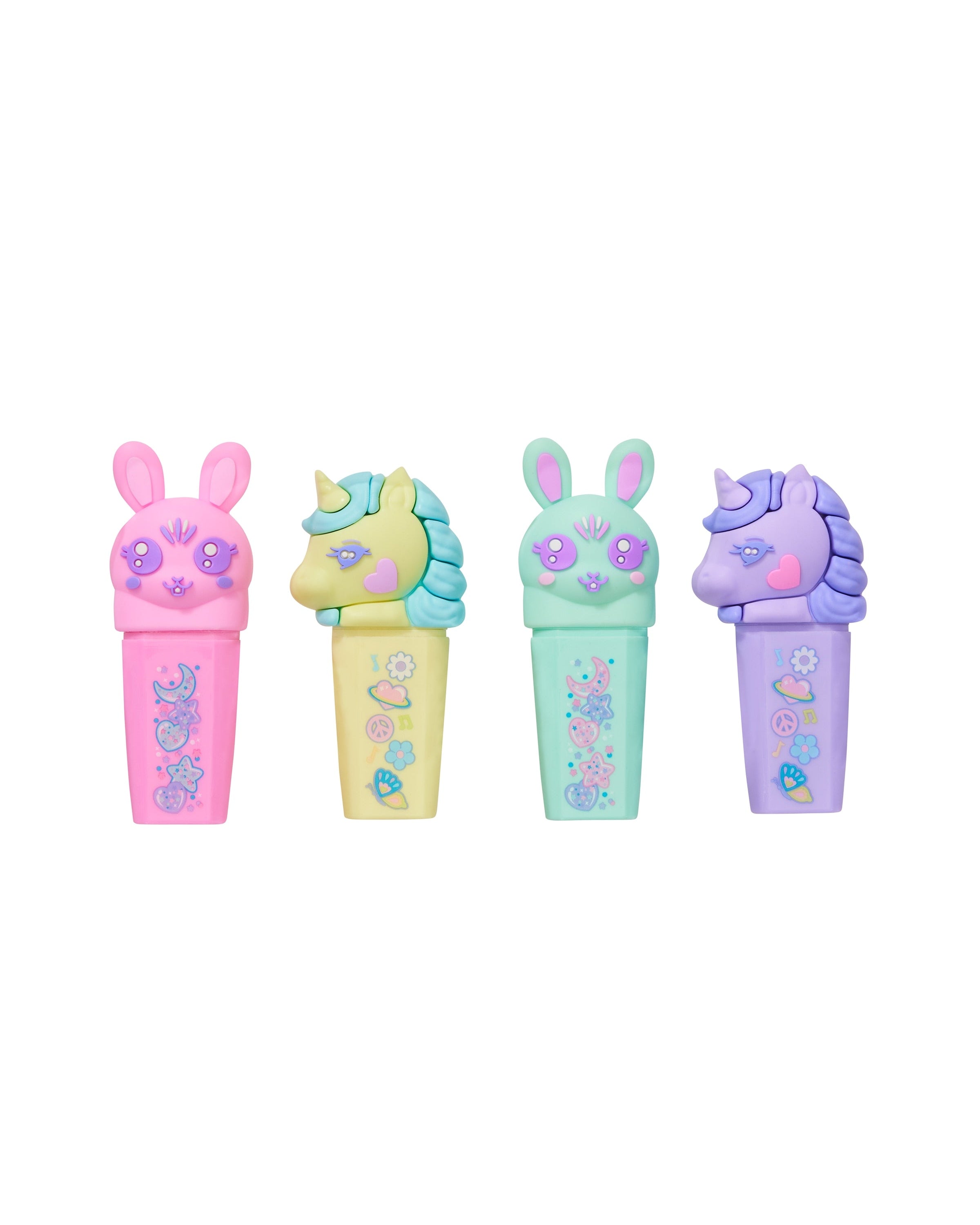 Smiggle - All Stars Scented Fluorescent Highlighter 4-piece Pen Set