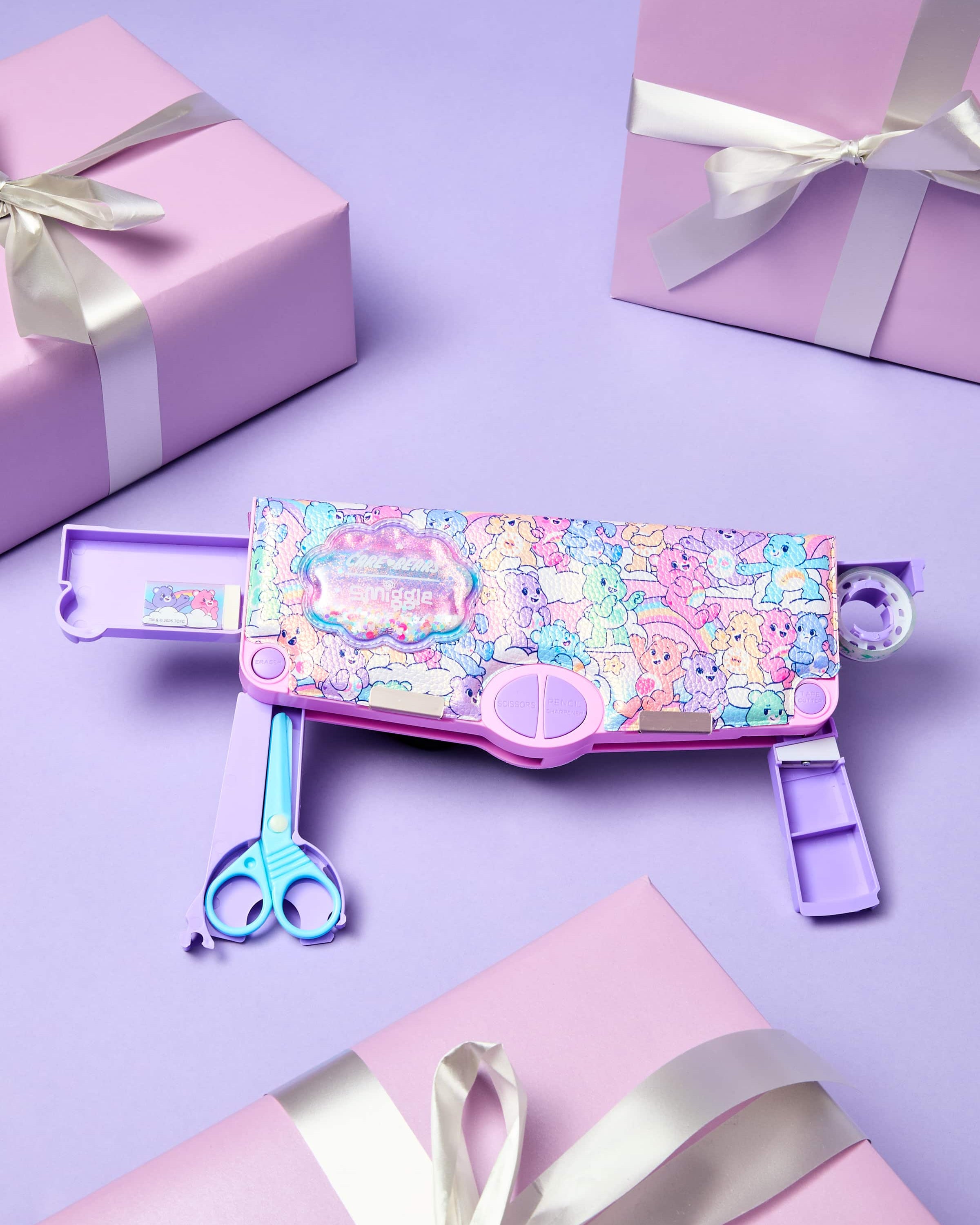 Smiggle - Bears Poput Automatic Pencil Case and Stationery Set