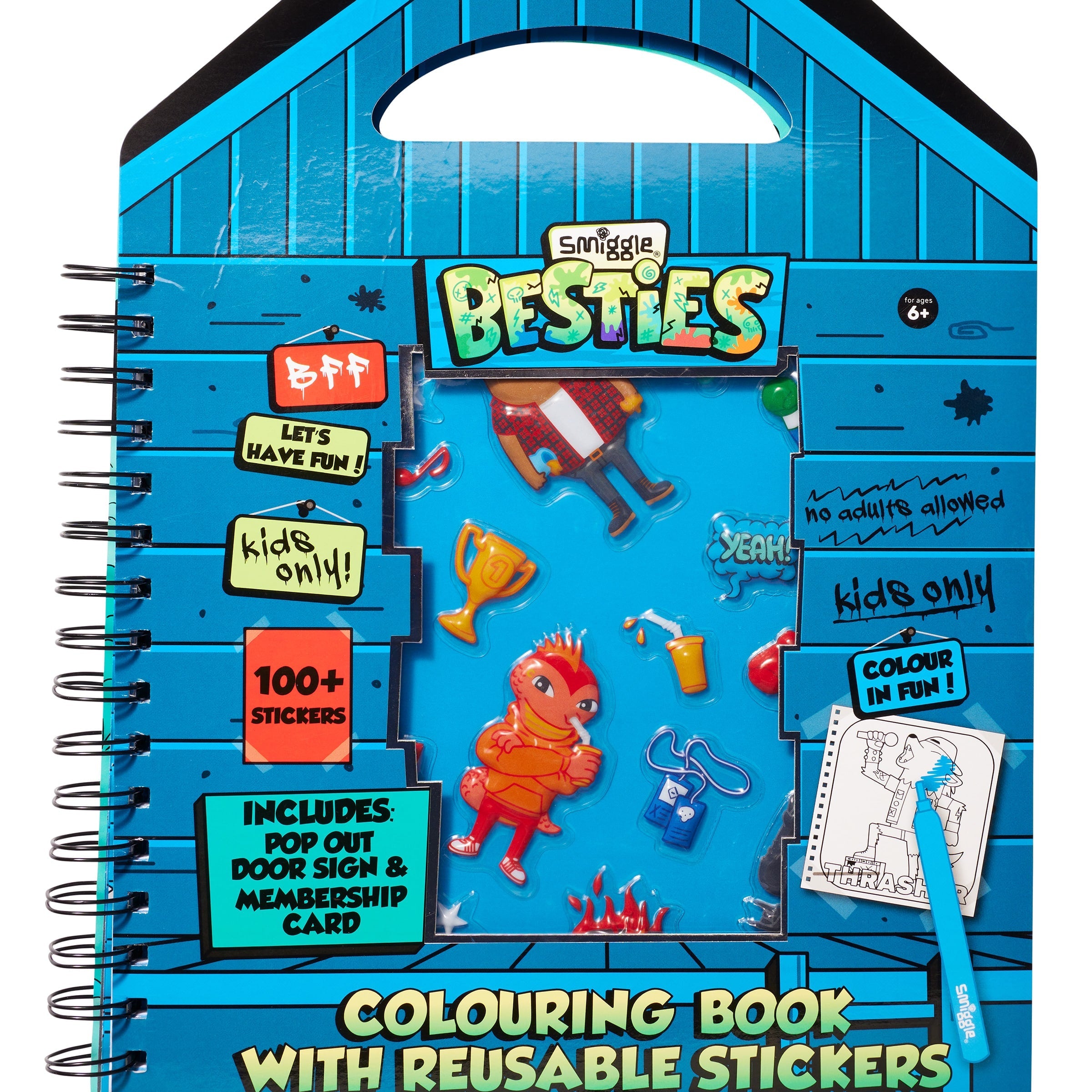 Smiggle - Besties Reusable Sticker Coloring Book
