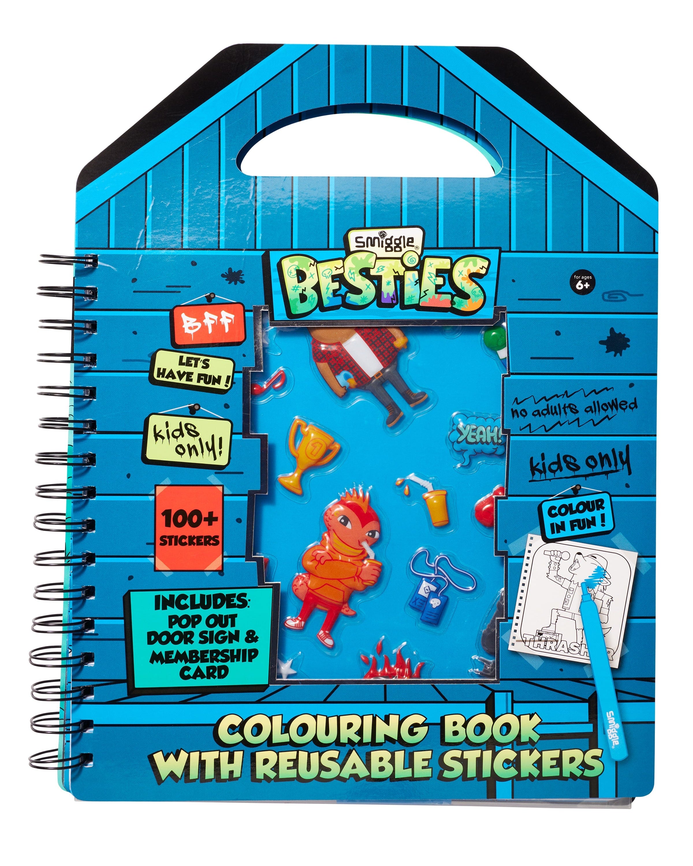 Smiggle - Besties Reusable Sticker Coloring Book