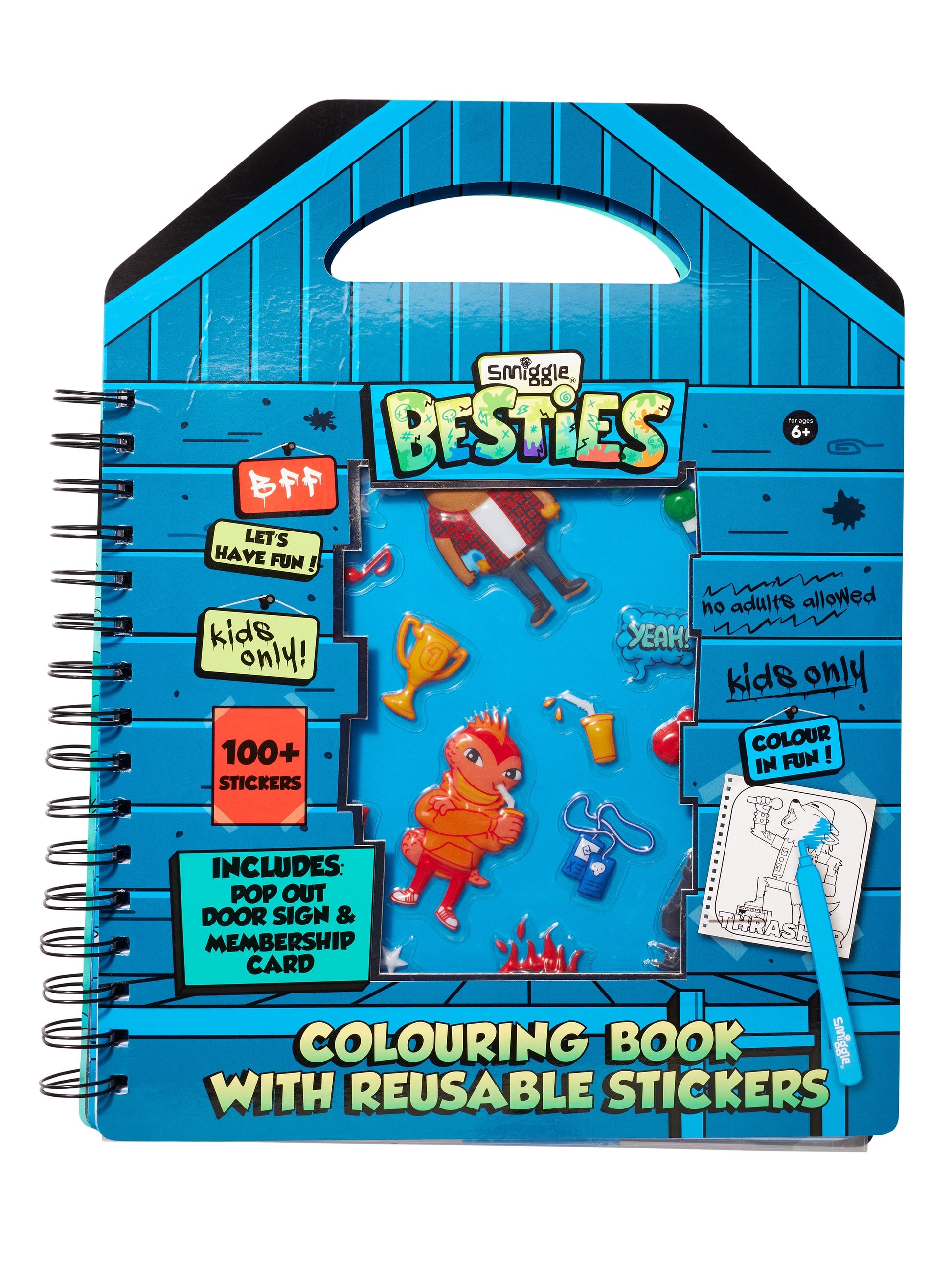 Smiggle - Besties Reusable Sticker Coloring Book
