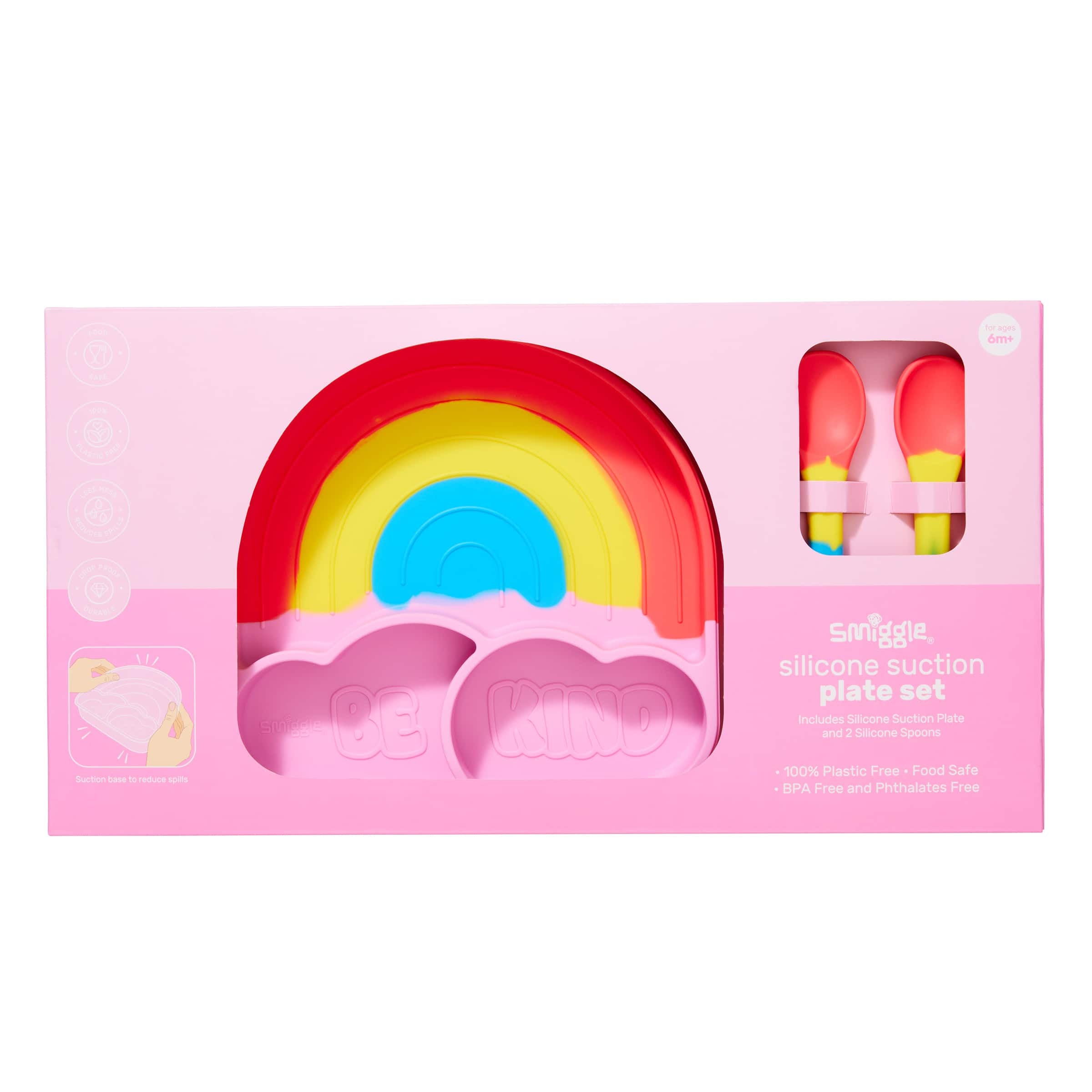 Smiggle - Big Dream Silicone Dinner Plate Set