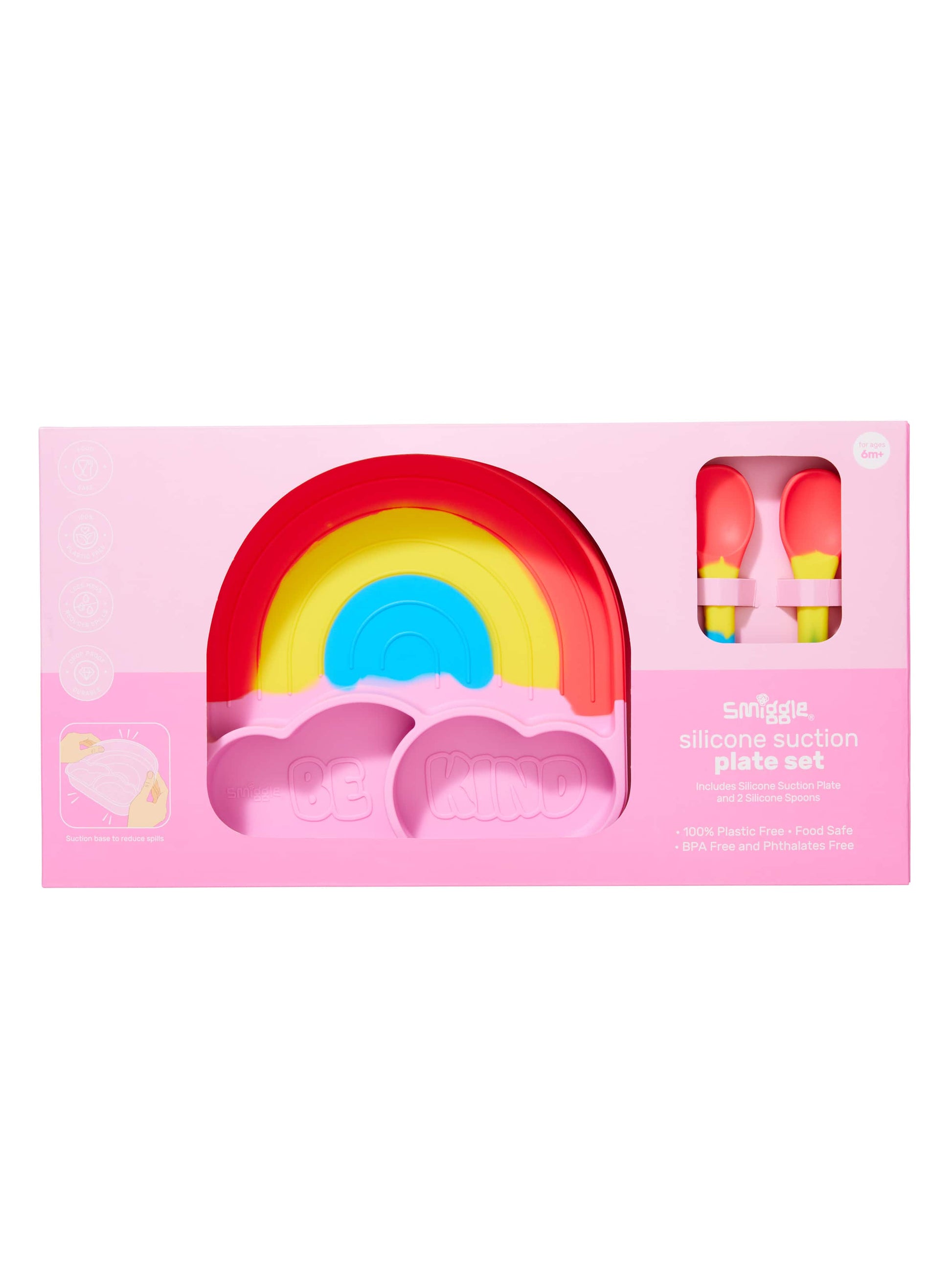 Smiggle - Big Dream Silicone Dinner Plate Set