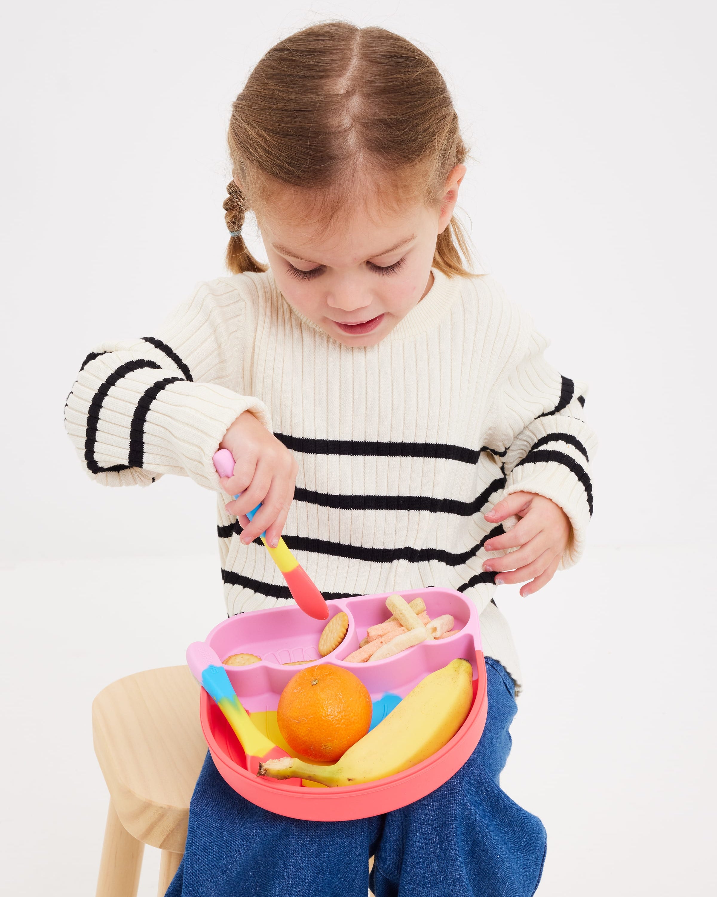 Smiggle - Big Dream Silicone Dinner Plate Set