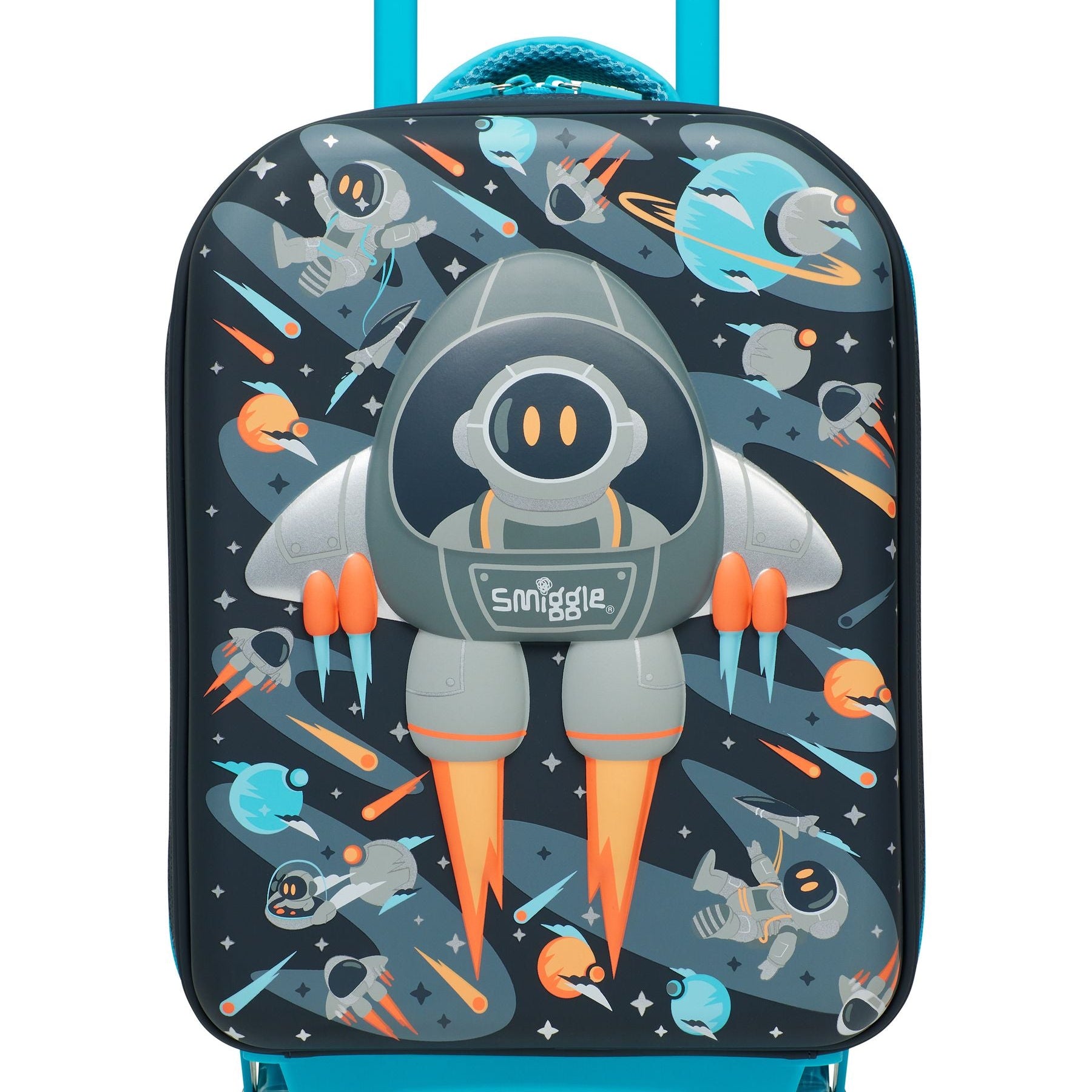 Smiggle - Blast Off Junior Kindergarten and Nursery Trolley Suitcase