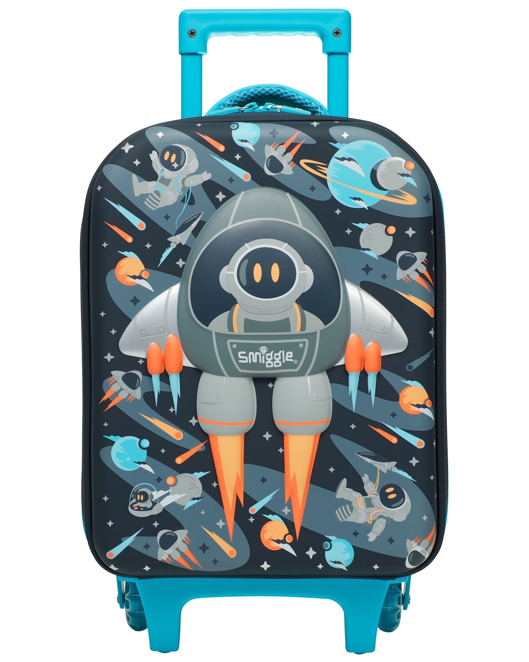 Smiggle - Blast Off Junior Kindergarten and Nursery Trolley Suitcase