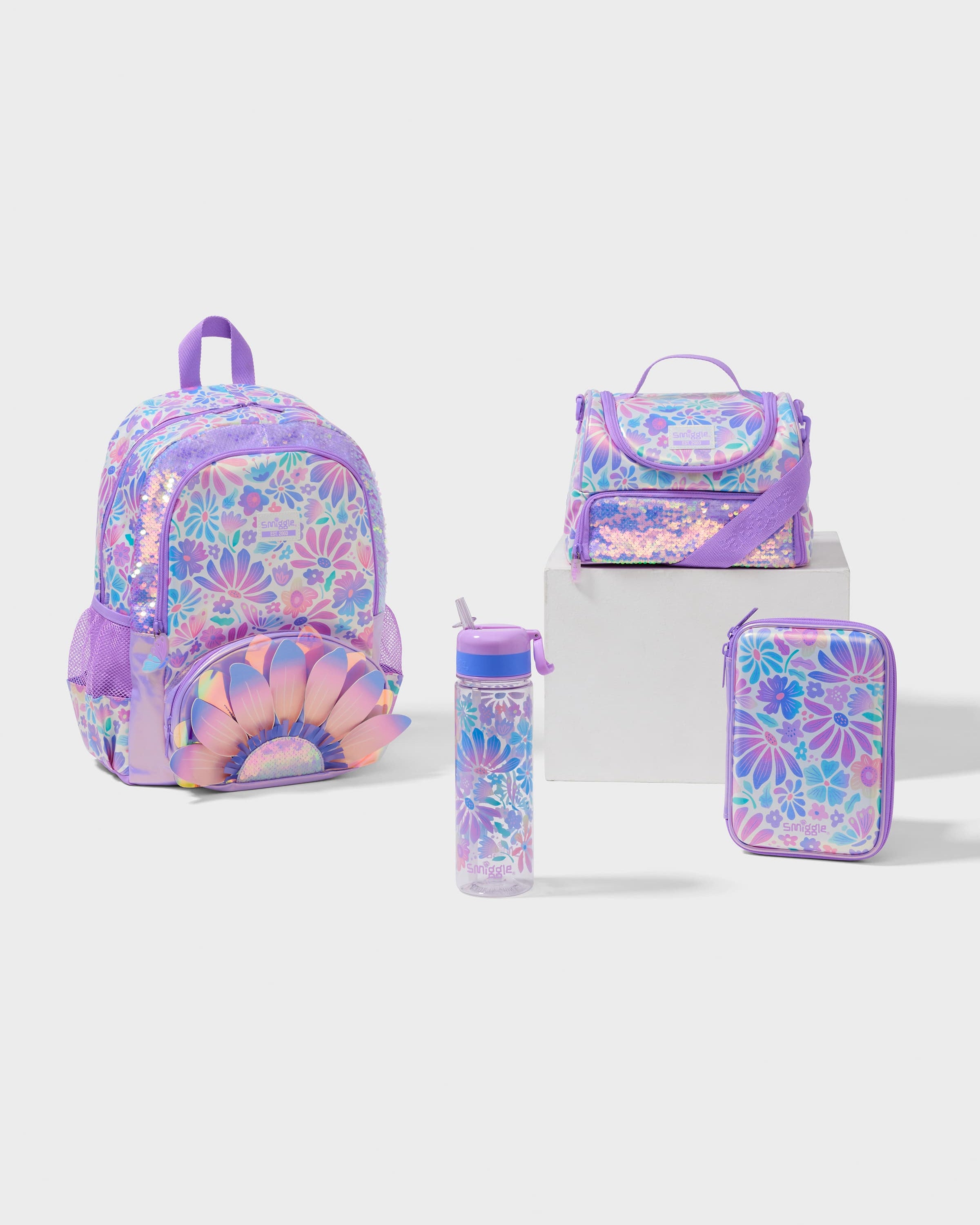 Smiggle - Bloom 4 Parçalı Okul Çantası Seti