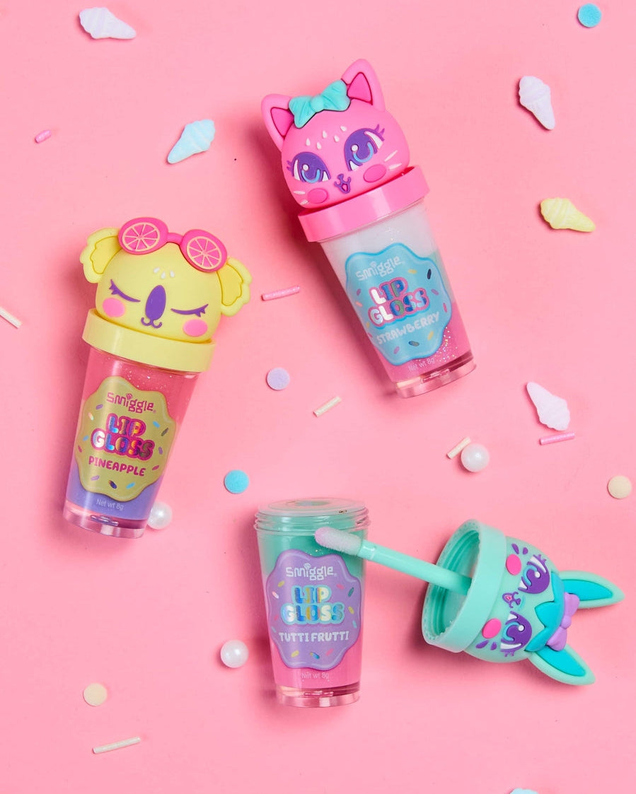 Smiggle - Children's Strawberry Lip Care and Gloss