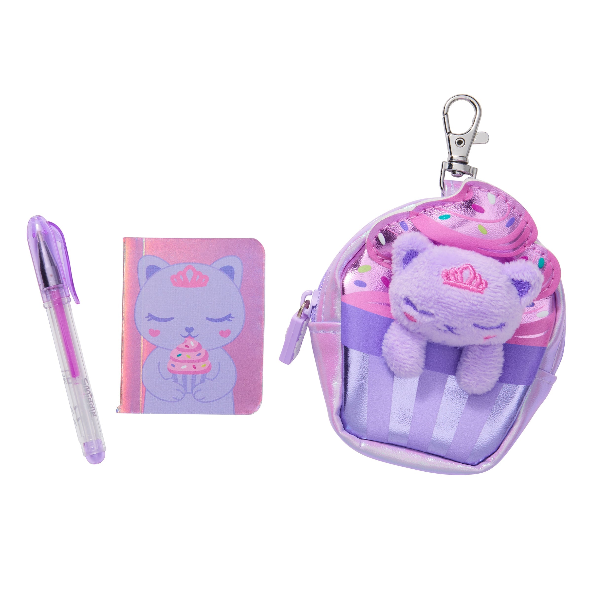 Smiggle - Fluffy Daydream Mini Pen and Notebook Keychain