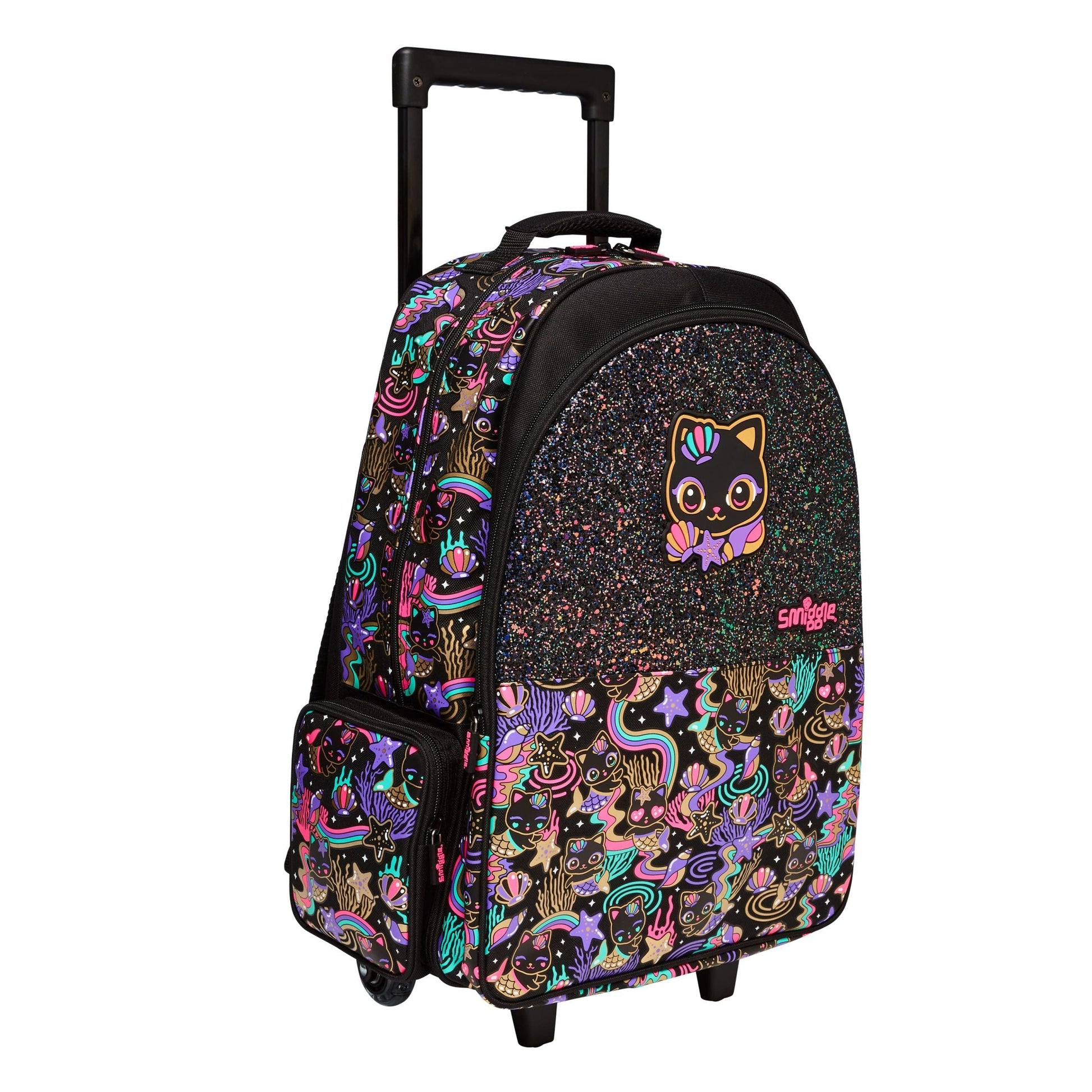 Smiggle - Hey There Light-Up Wheeled Pull-Along School and Travel Bag
