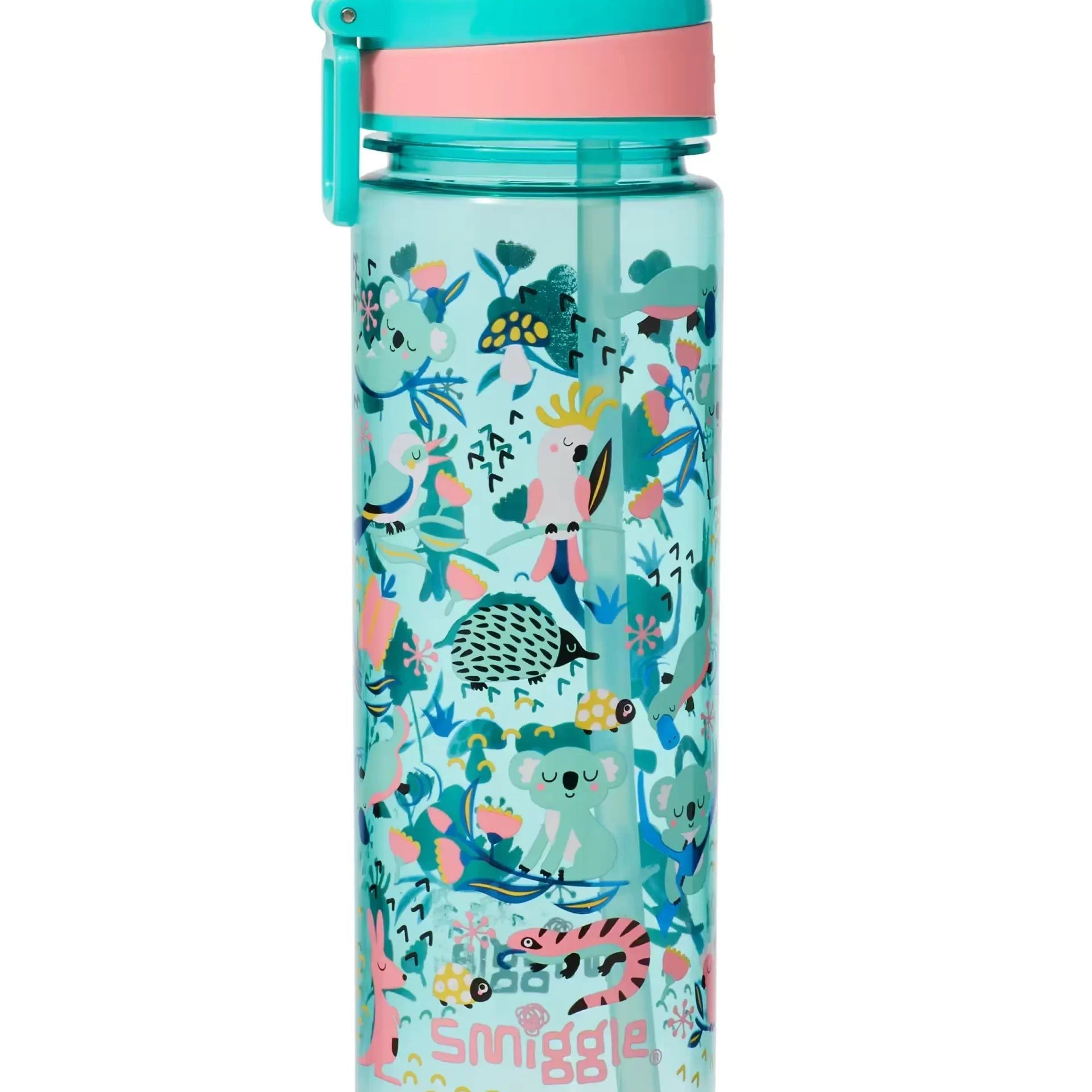 Smiggle - Hi There 650ML BPA Free Water Bottle with Straw