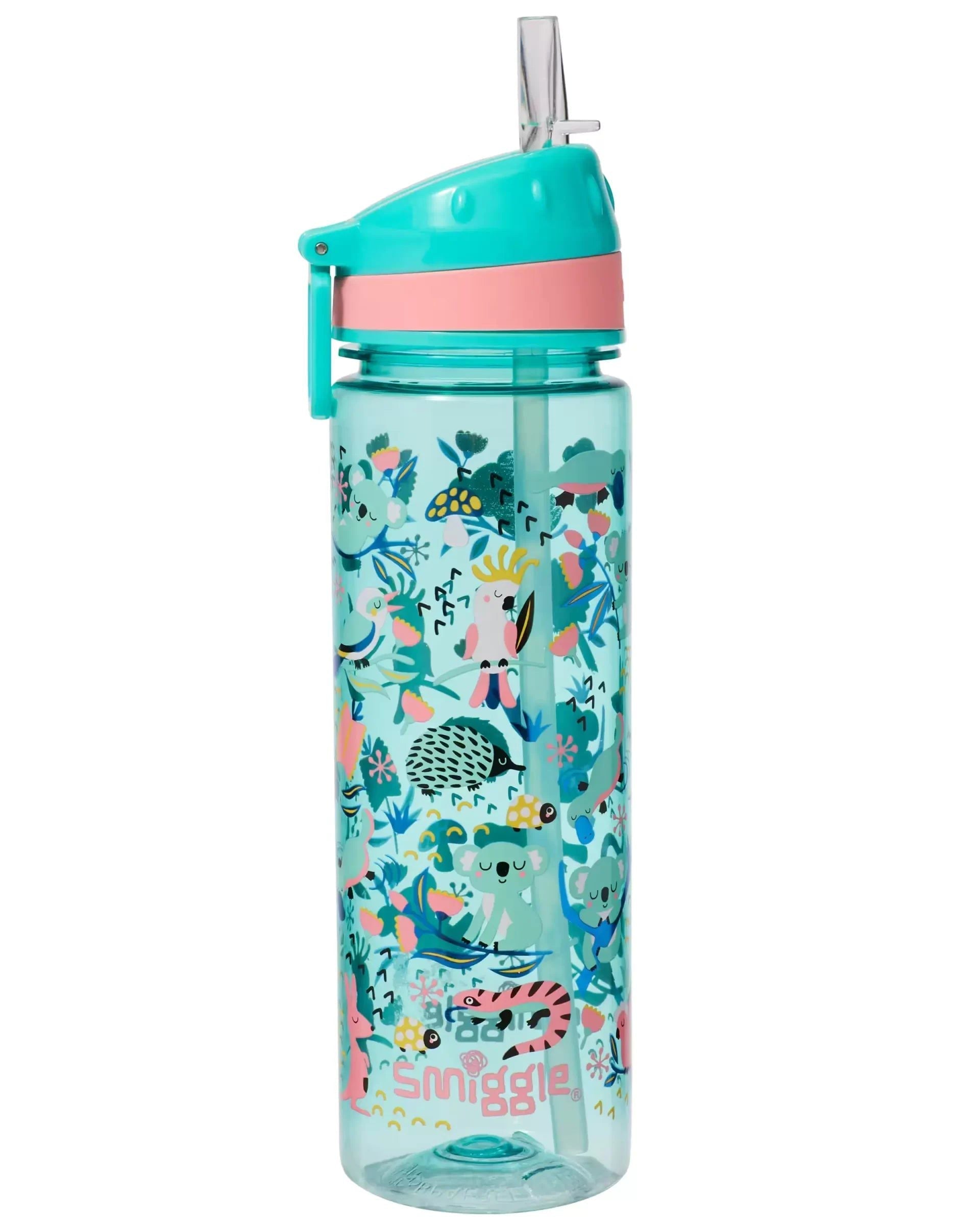 Smiggle - Hi There 650ML BPA Free Water Bottle with Straw