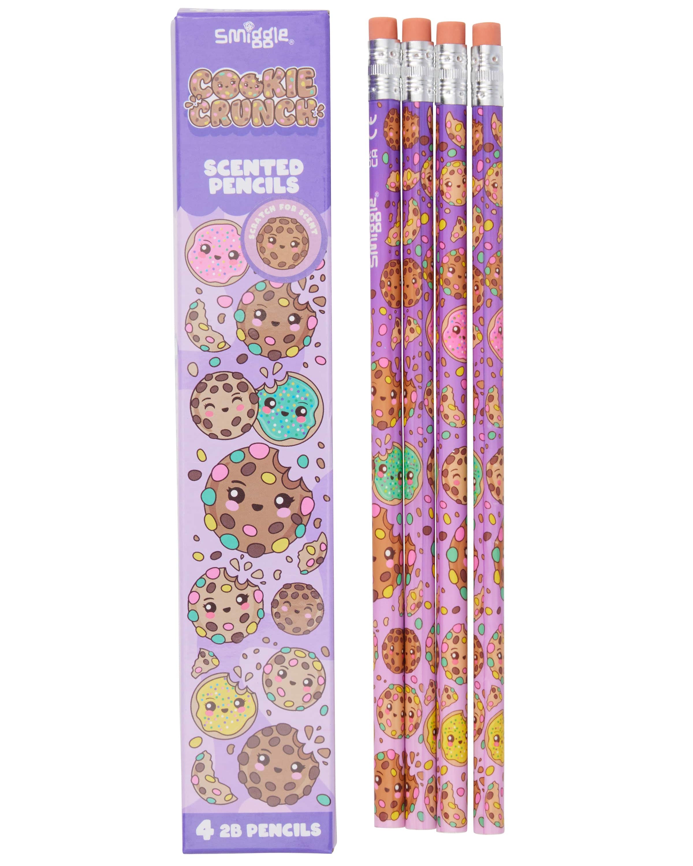 Smiggle - Scented 4-piece Pencil Set